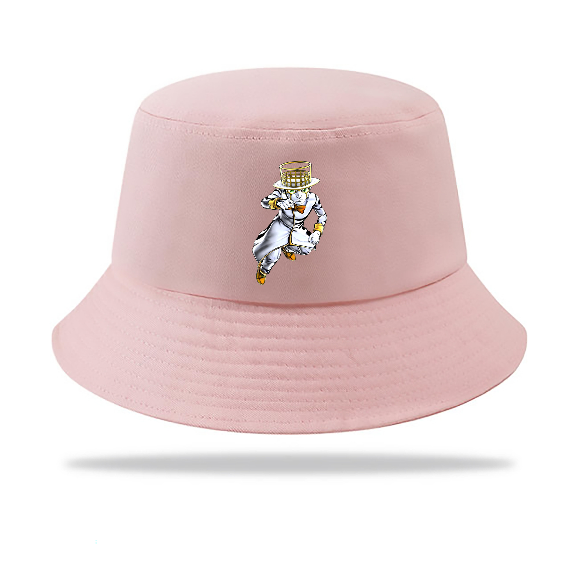 （画像用） ジョジョの奇妙な冒険 岸辺 露伴（きしべ ろはん） JoJo's Bizarre Adventure Rohan Kishibe アウトドア日除けバケットハット