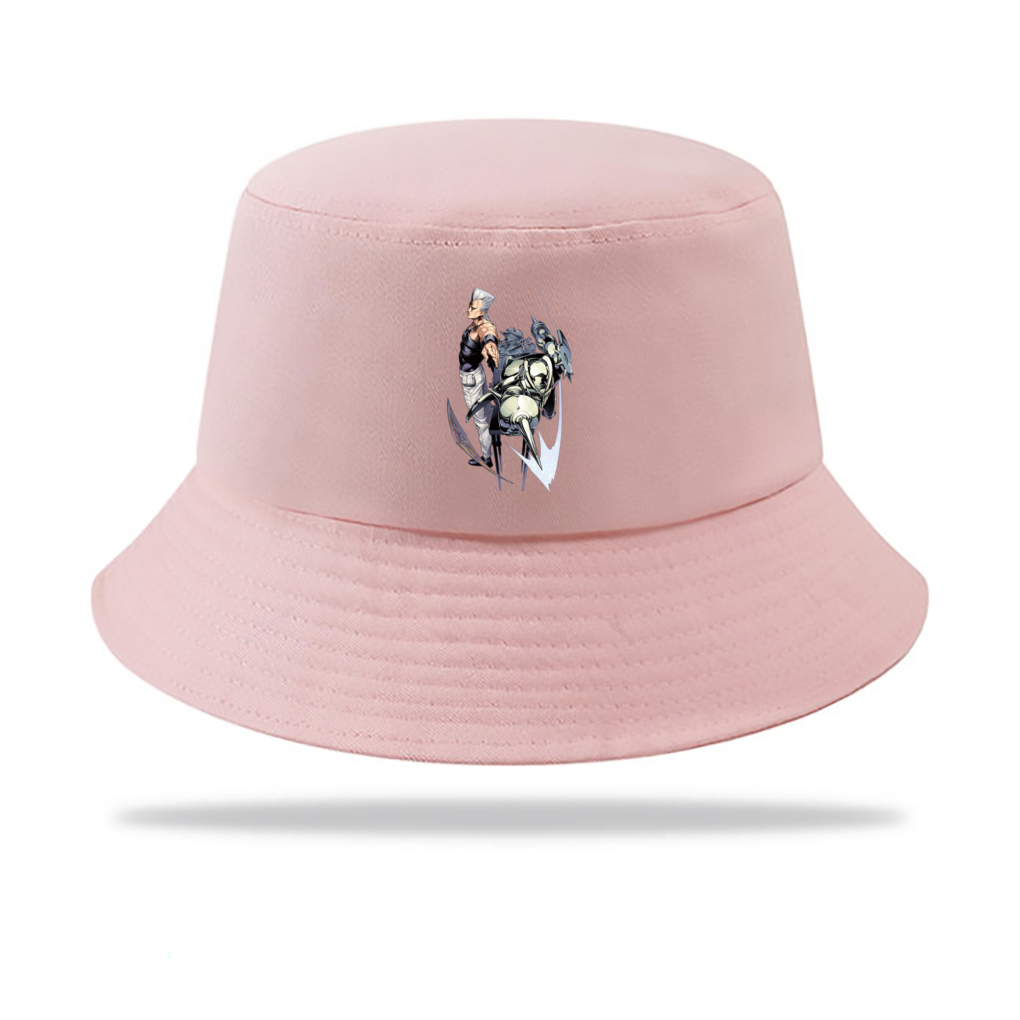 （画像用） ジョジョの奇妙な冒険 ジャン＝ピエール?ポルナレフ JoJo's Bizarre Adventure Jan Pierre Polnareff アウトドア日除けバケットハット