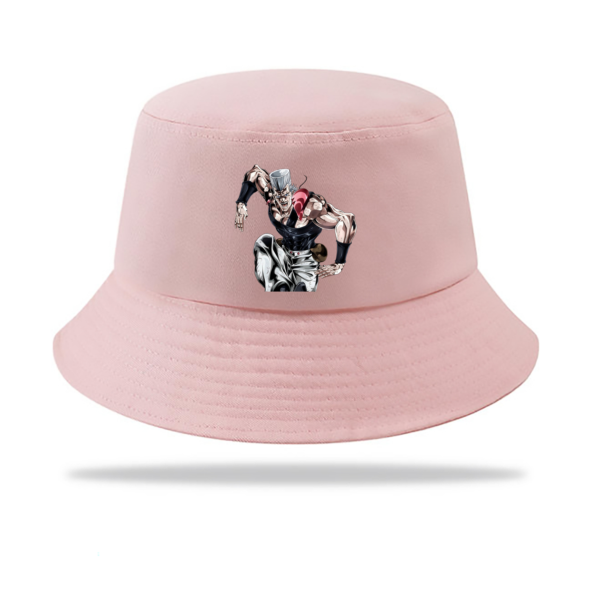 （画像用） ジョジョの奇妙な冒険 ジャン＝ピエール?ポルナレフ JoJo's Bizarre Adventure Jan Pierre Polnareff アウトドア日除けバケットハット