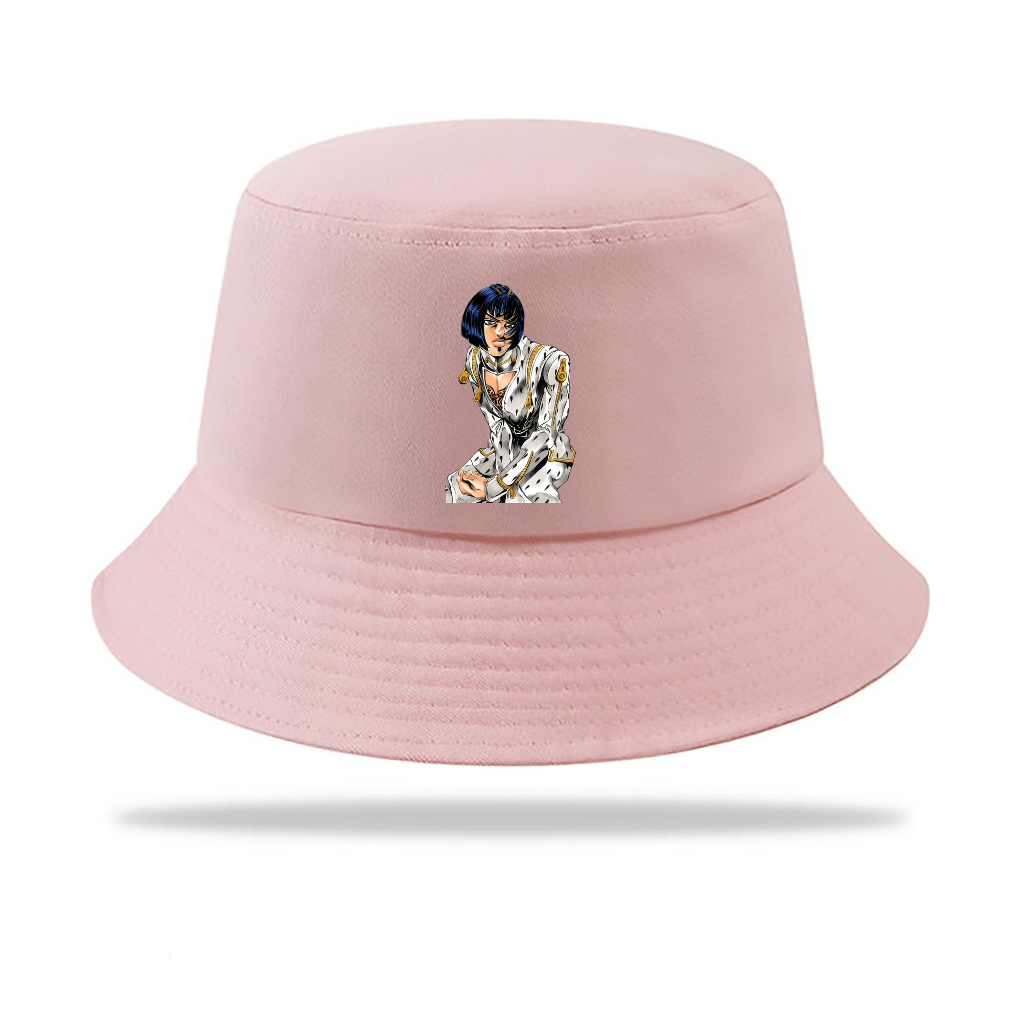 （画像用） ジョジョの奇妙な冒険 ブローノ?ブチャラティ JoJo's Bizarre Adventure Bruno Bucciarati アウトドア日除けバケットハット