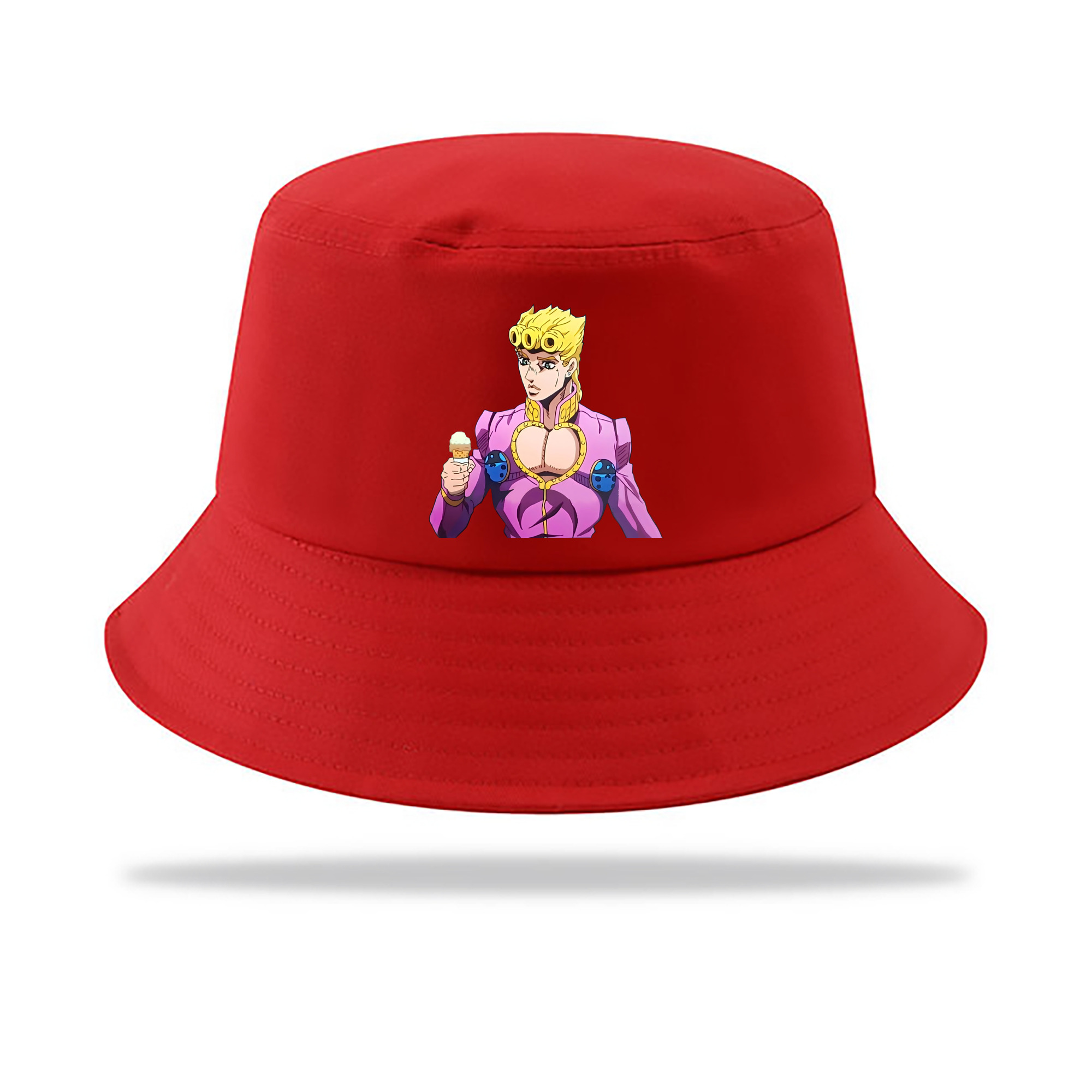（画像用） ジョジョの奇妙な冒険 ジョルノ?ジョバァーナ JoJo's Bizarre Adventure Giorno Giovanna アウトドア日除けバケットハット