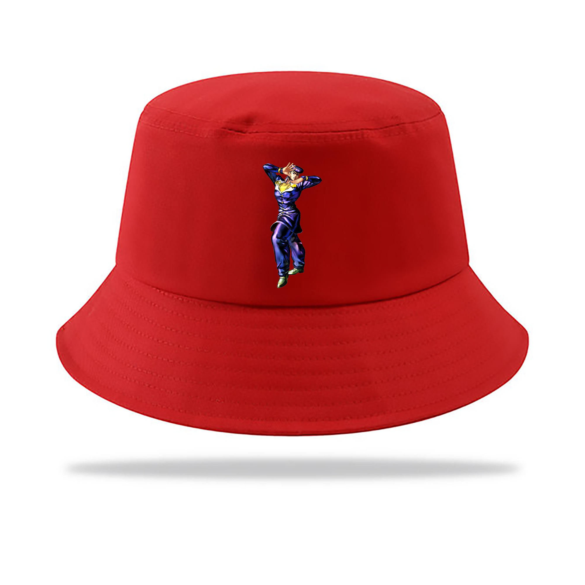 （画像用） ジョジョの奇妙な冒険 ひがしかた じょうすけ JoJo's Bizarre Adventure Higashikata Josuke アウトドア日除けバケットハット