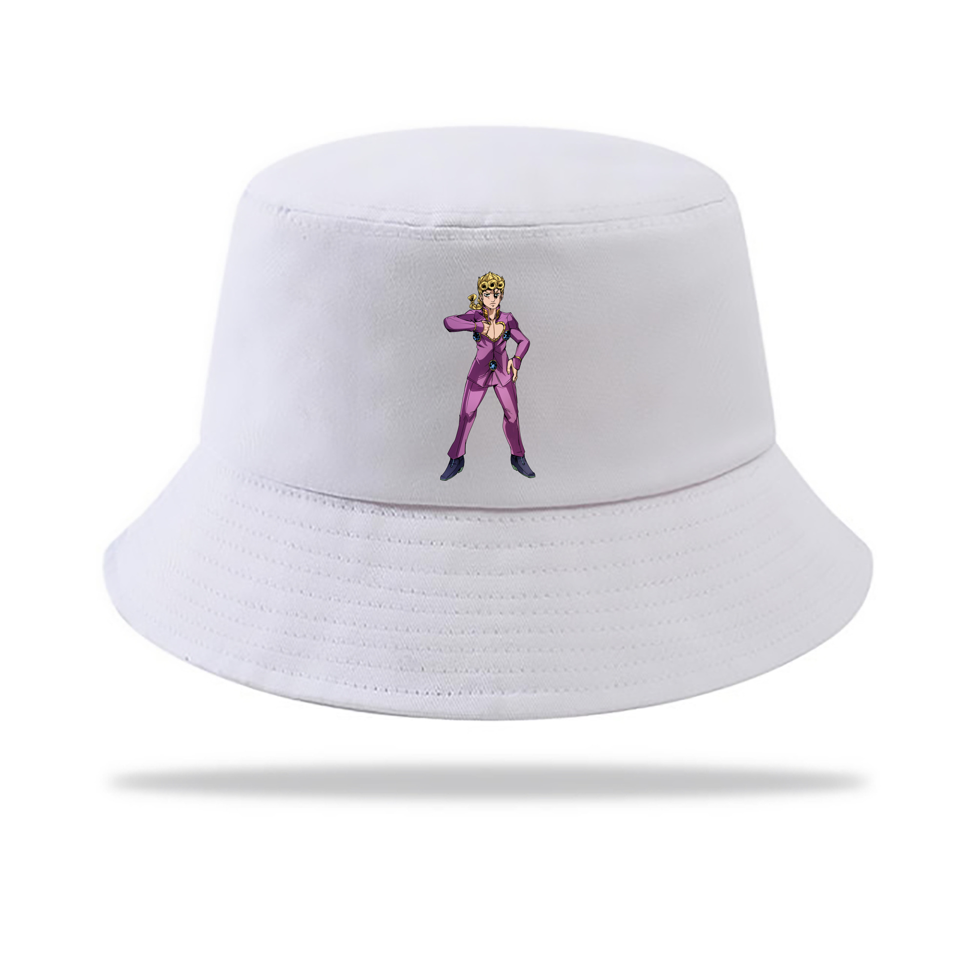 （画像用） ジョジョの奇妙な冒険 ジョルノ?ジョバァーナ JoJo's Bizarre Adventure Giorno Giovanna アウトドア日除けバケットハット