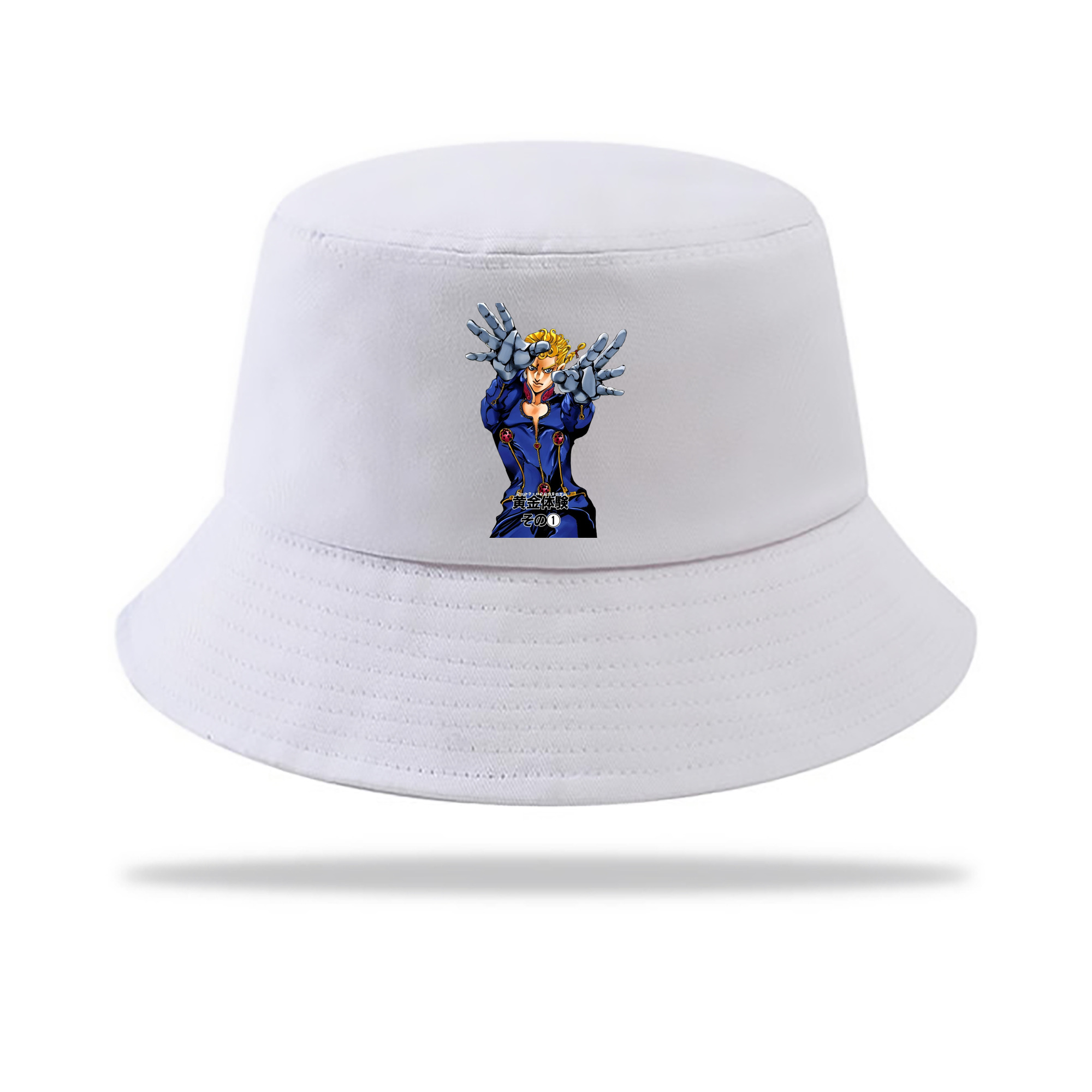 （画像用） ジョジョの奇妙な冒険 ジョルノ?ジョバァーナ JoJo's Bizarre Adventure Giorno Giovanna アウトドア日除けバケットハット