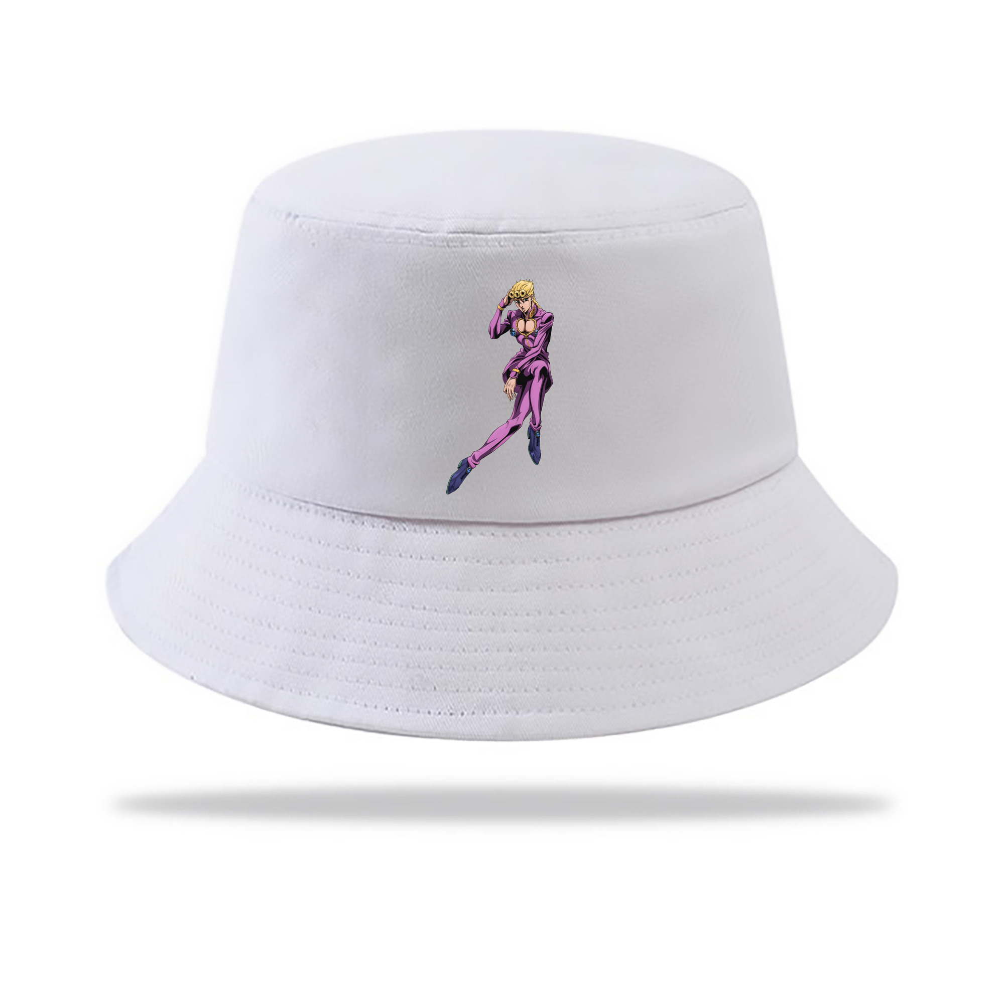 （画像用） ジョジョの奇妙な冒険 ジョルノ?ジョバァーナ JoJo's Bizarre Adventure Giorno Giovanna アウトドア日除けバケットハット