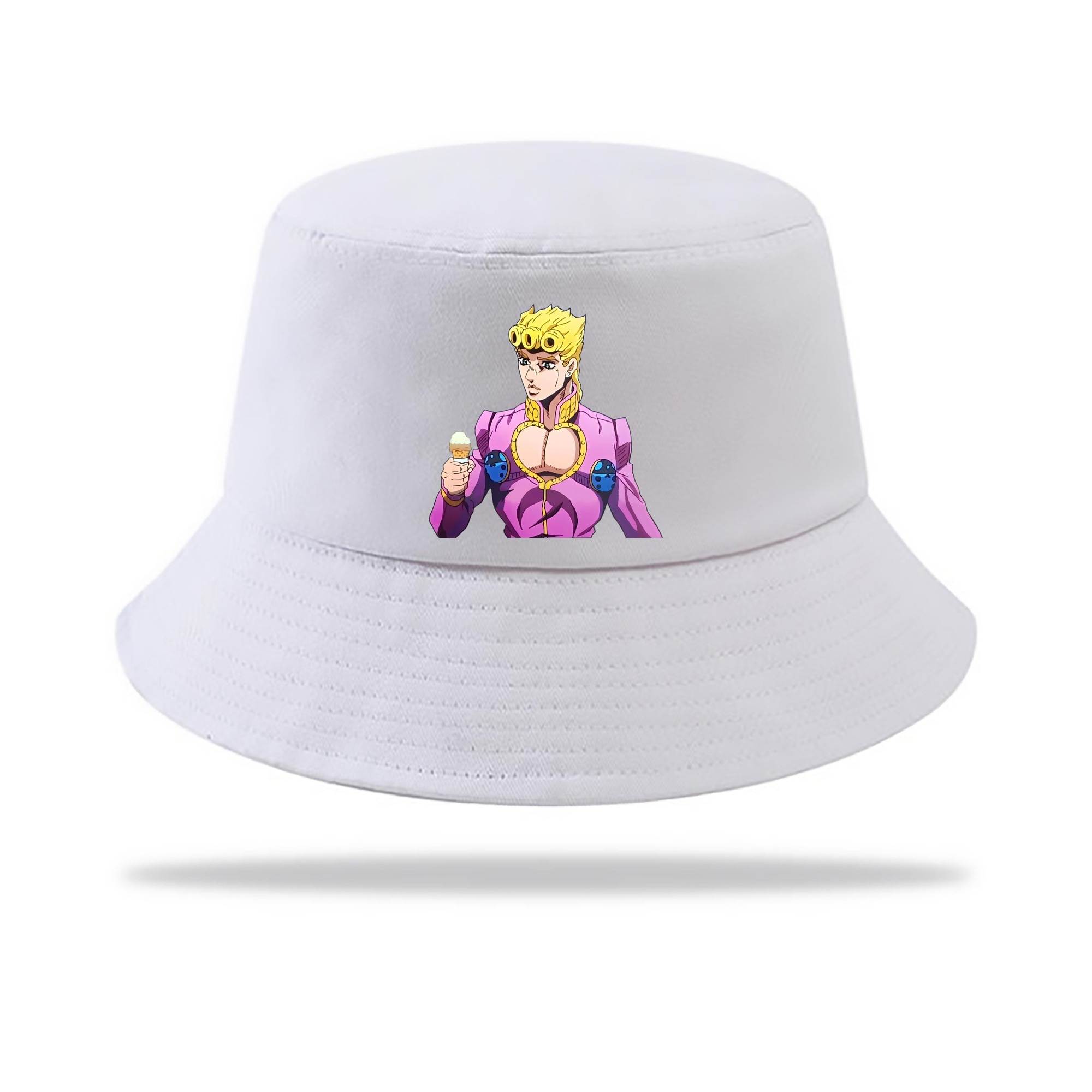 （画像用） ジョジョの奇妙な冒険 ジョルノ?ジョバァーナ JoJo's Bizarre Adventure Giorno Giovanna アウトドア日除けバケットハット