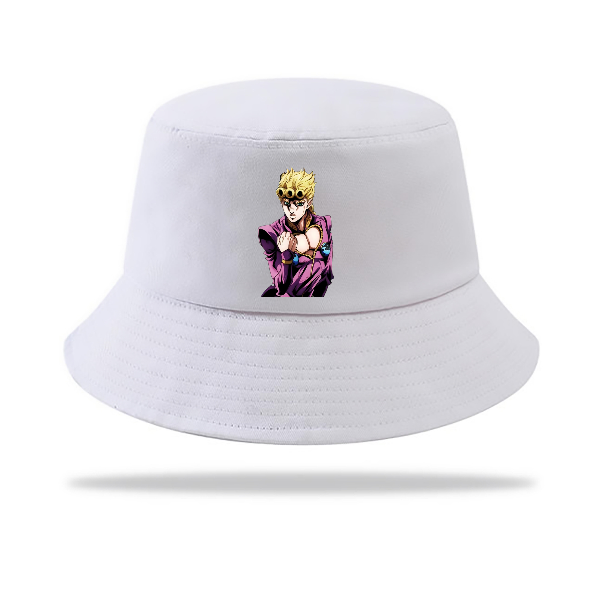 （画像用） ジョジョの奇妙な冒険 ジョルノ?ジョバァーナ JoJo's Bizarre Adventure Giorno Giovanna アウトドア日除けバケットハット