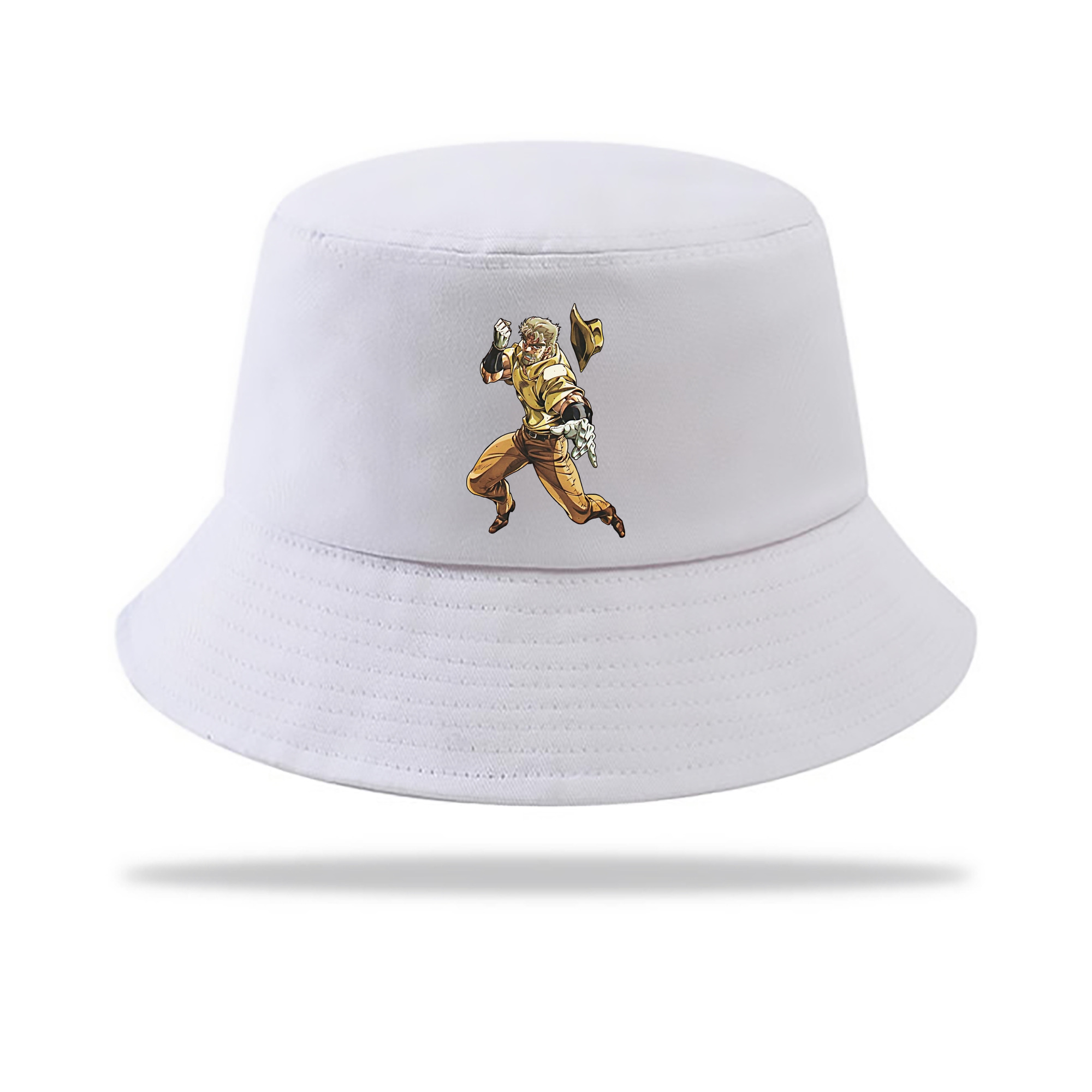 （画像用） ジョジョの奇妙な冒険 ジョセフ?ジョースター JoJo's Bizarre Adventure Joseph Joestar アウトドア日除けバケットハット