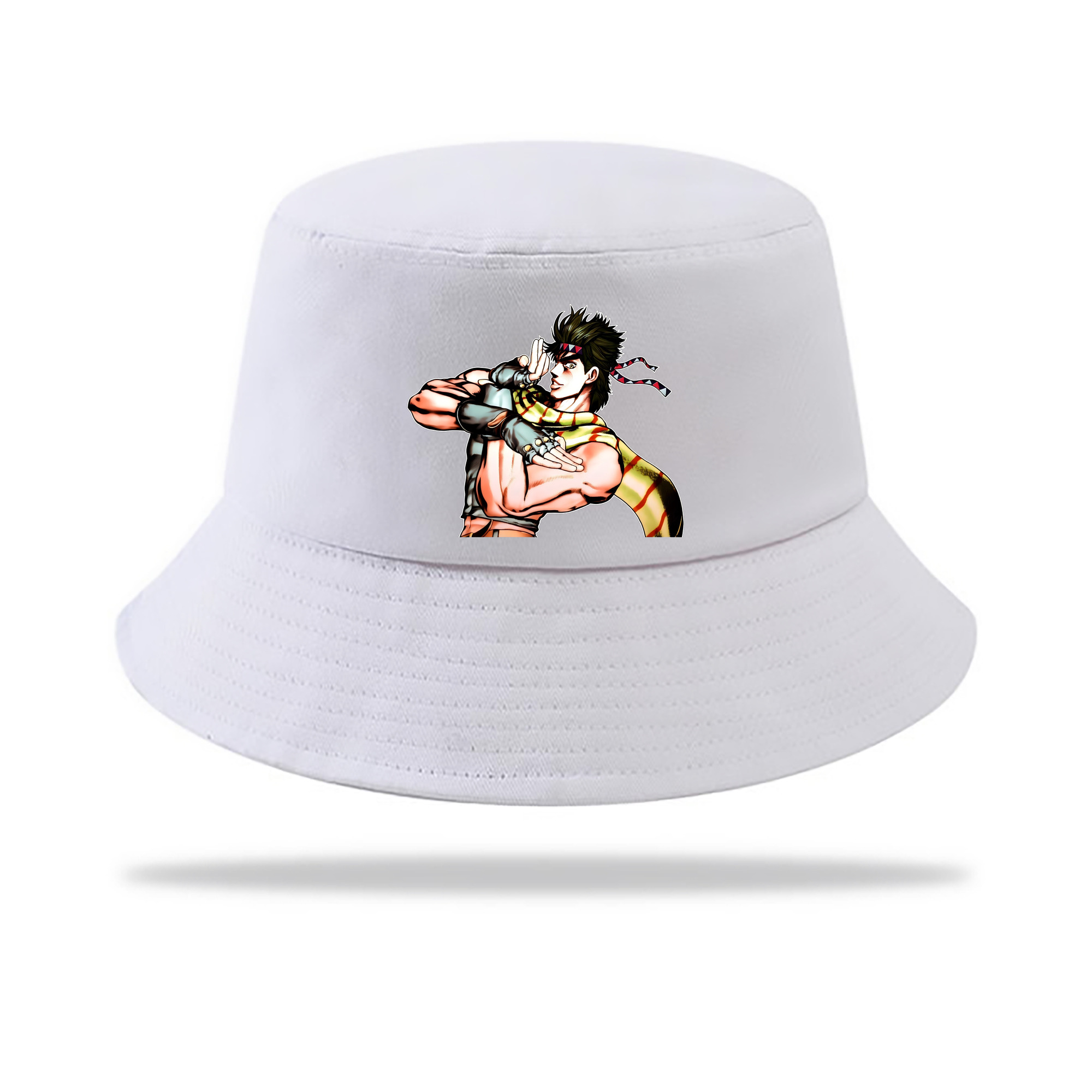 （画像用） ジョジョの奇妙な冒険 ジョセフ?ジョースター JoJo's Bizarre Adventure Joseph Joestar アウトドア日除けバケットハット