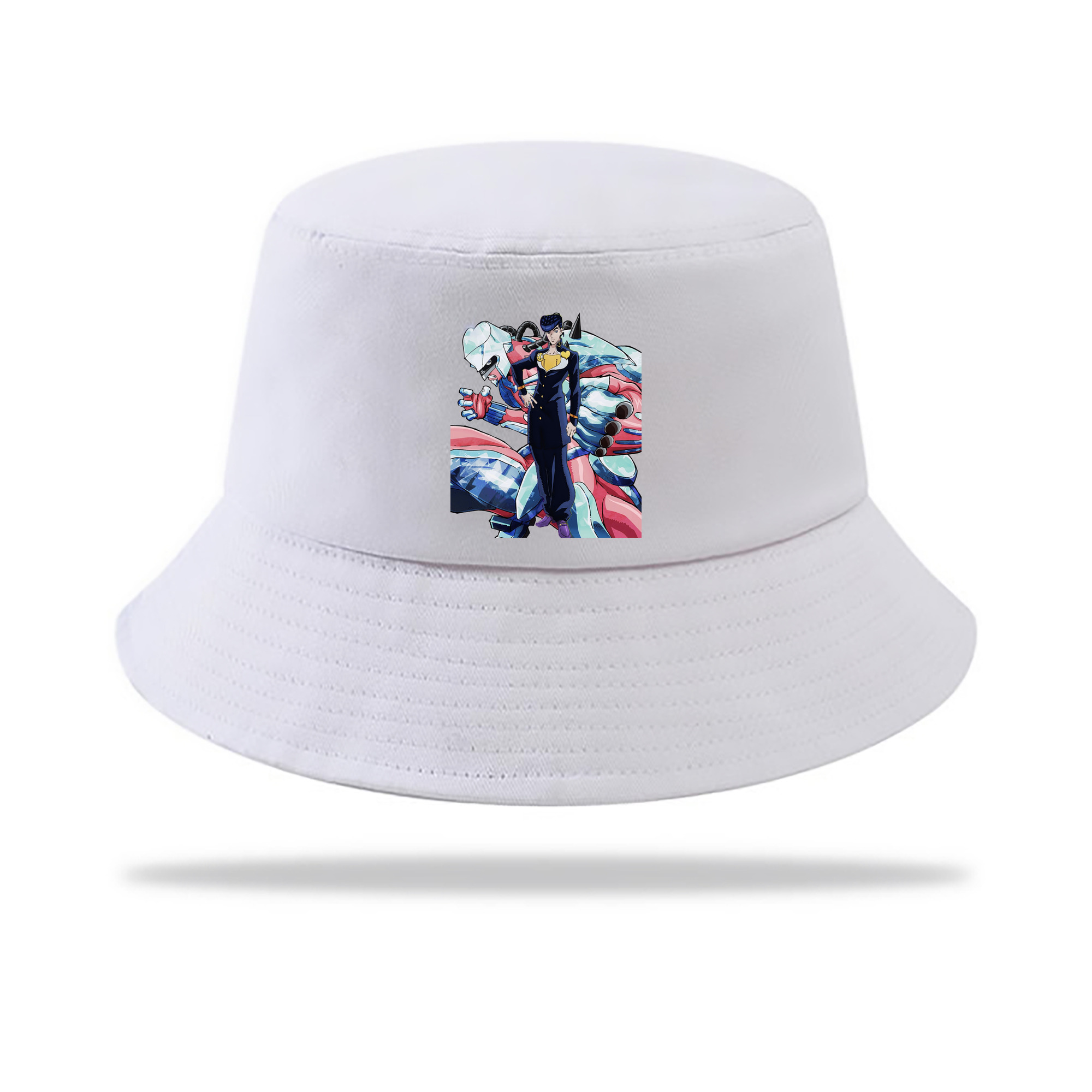 （画像用） ジョジョの奇妙な冒険 ひがしかた じょうすけ JoJo's Bizarre Adventure Higashikata Josuke アウトドア日除けバケットハット