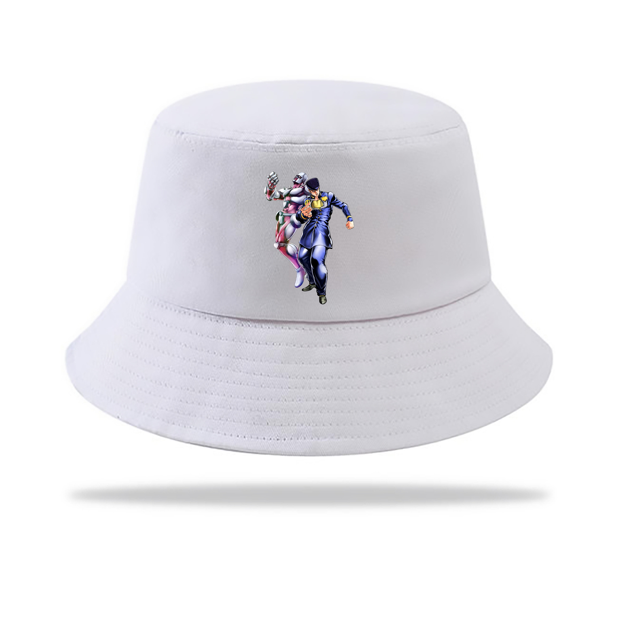 （画像用） ジョジョの奇妙な冒険 ひがしかた じょうすけ JoJo's Bizarre Adventure Higashikata Josuke アウトドア日除けバケットハット
