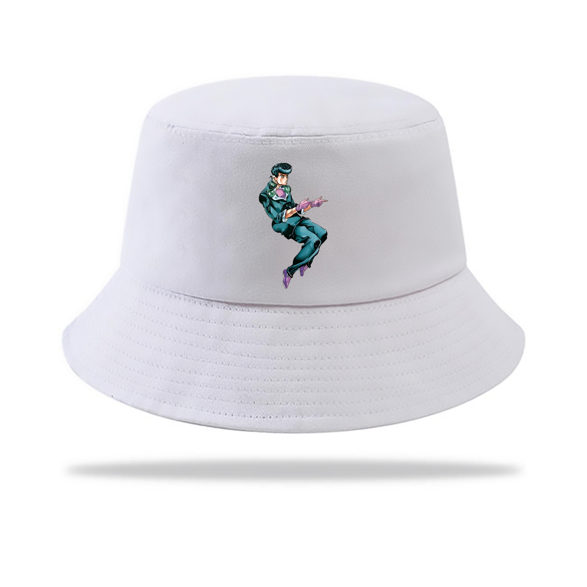 （画像用） ジョジョの奇妙な冒険 ひがしかた じょうすけ JoJo's Bizarre Adventure Higashikata Josuke アウトドア日除けバケットハット