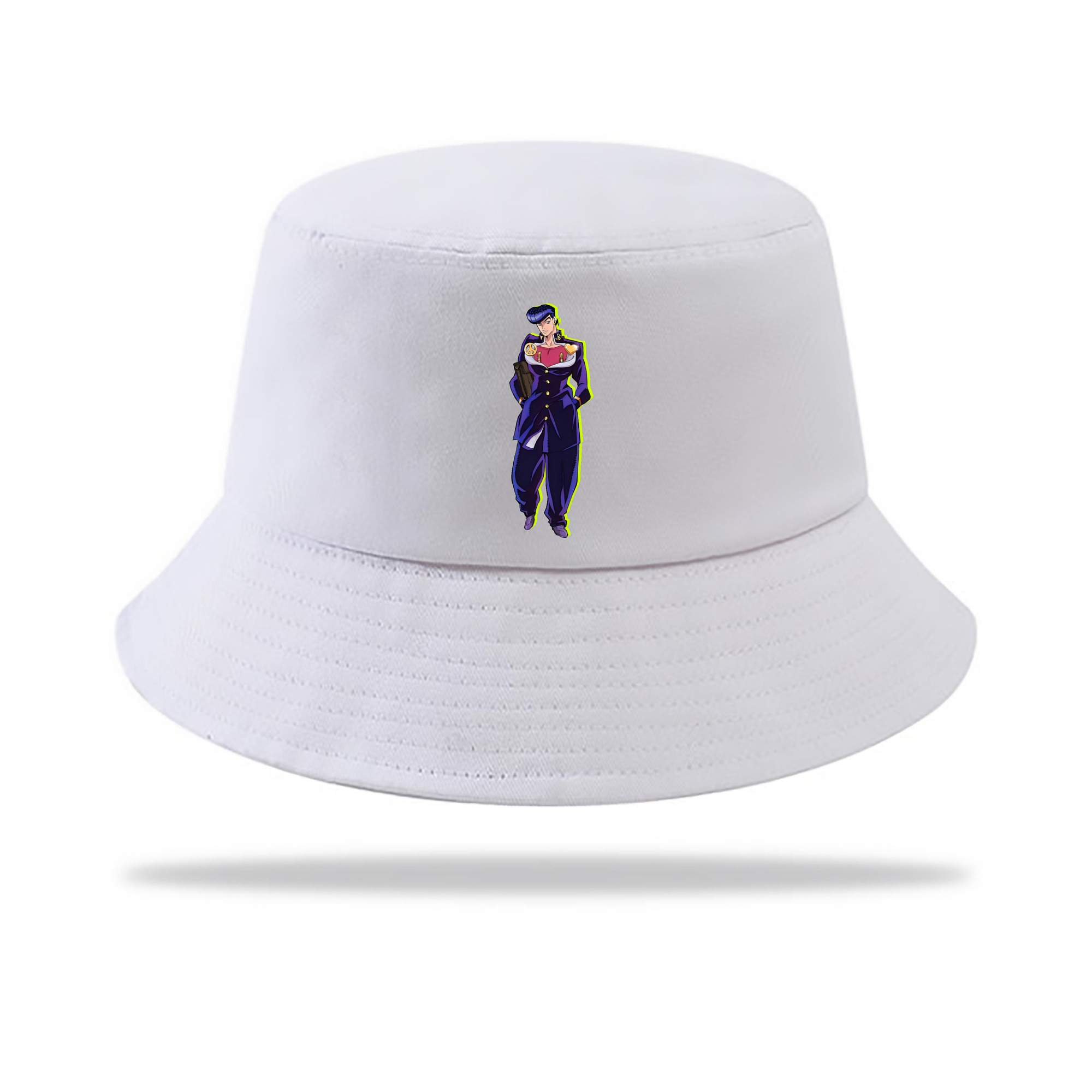 （画像用） ジョジョの奇妙な冒険 ひがしかた じょうすけ JoJo's Bizarre Adventure Higashikata Josuke アウトドア日除けバケットハット