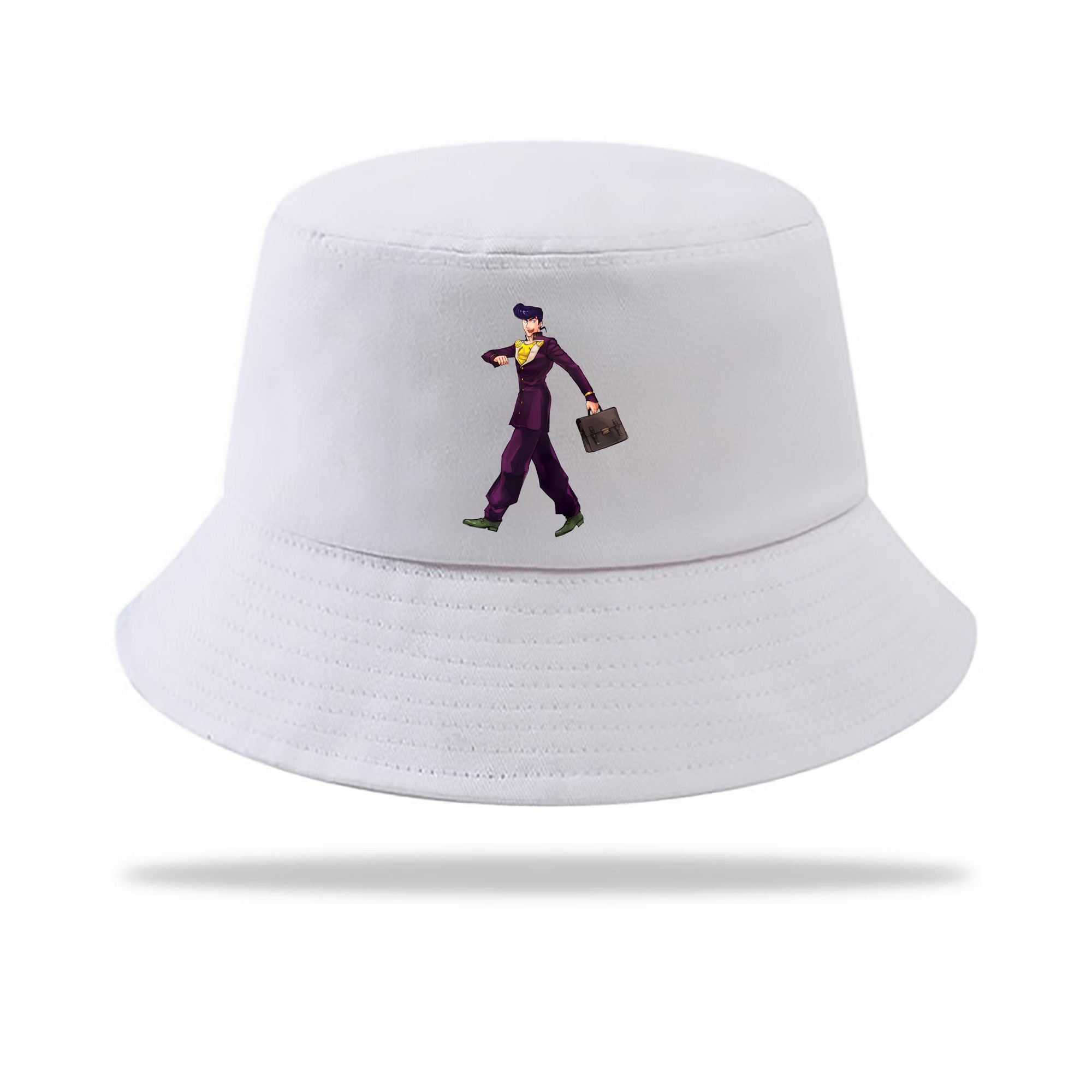 （画像用） ジョジョの奇妙な冒険 ひがしかた じょうすけ JoJo's Bizarre Adventure Higashikata Josuke アウトドア日除けバケットハット