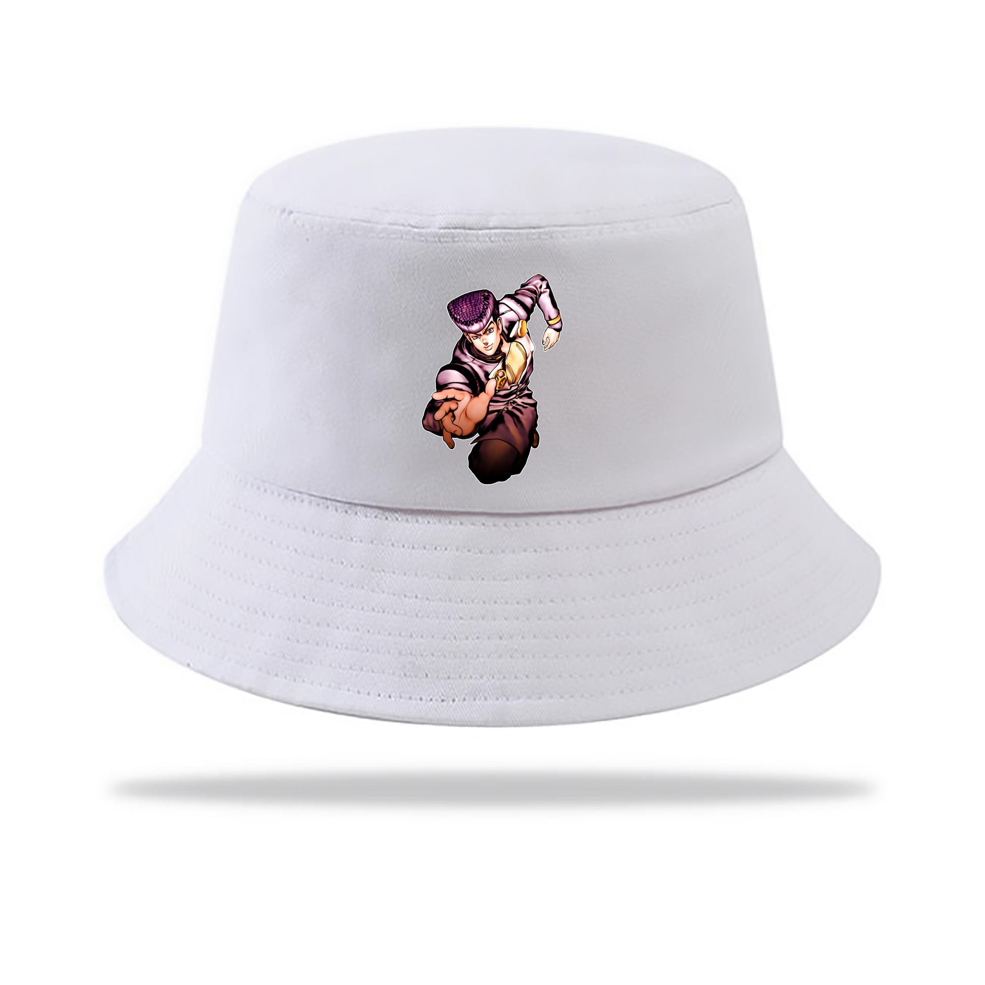 （画像用） ジョジョの奇妙な冒険 ひがしかた じょうすけ JoJo's Bizarre Adventure Higashikata Josuke アウトドア日除けバケットハット