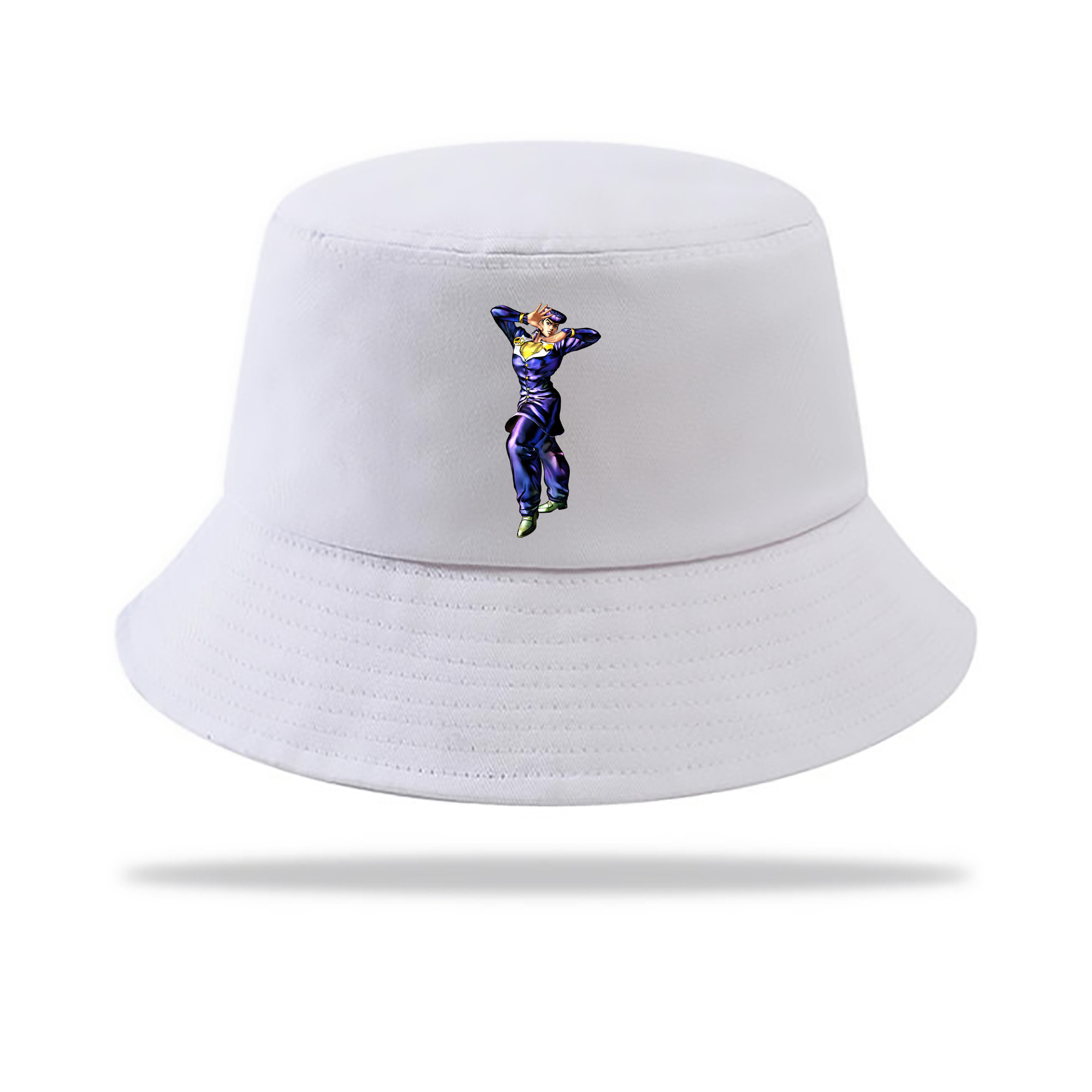 （画像用） ジョジョの奇妙な冒険 ひがしかた じょうすけ JoJo's Bizarre Adventure Higashikata Josuke アウトドア日除けバケットハット