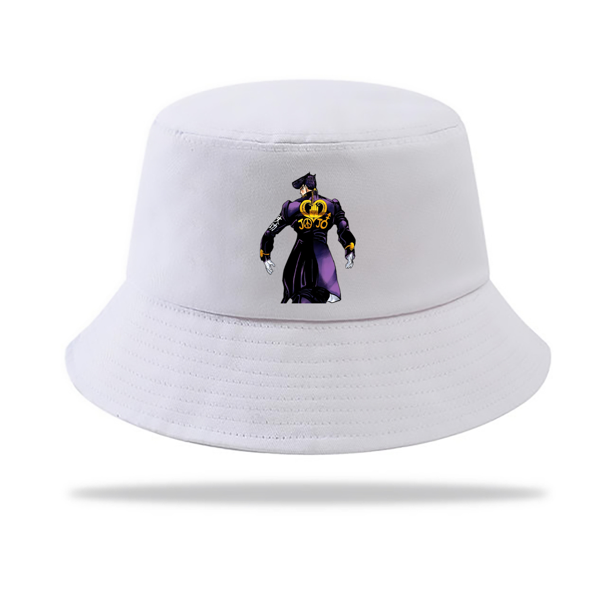 （画像用） ジョジョの奇妙な冒険 ひがしかた じょうすけ JoJo's Bizarre Adventure Higashikata Josuke アウトドア日除けバケットハット