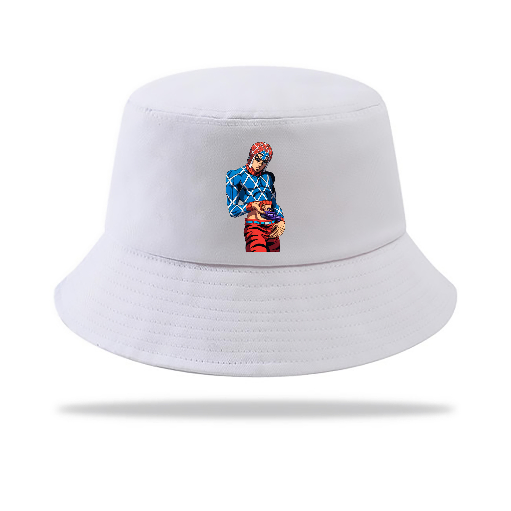 （画像用） ジョジョの奇妙な冒険 グイード?ミスタ JoJo's Bizarre Adventure Guido Mista アウトドア日除けバケットハット