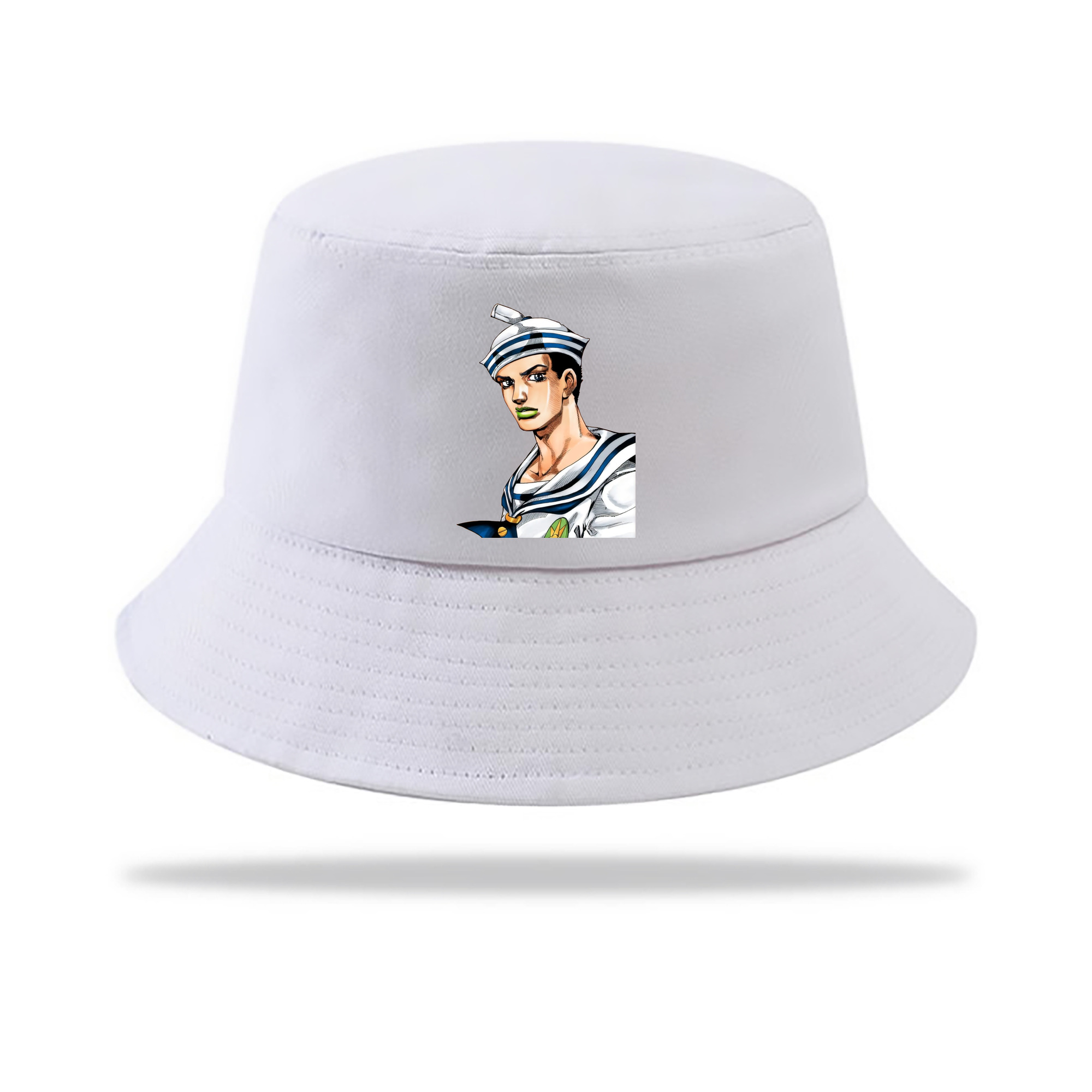 （画像用） ジョジョの奇妙な冒険 東方定助 JoJo's Bizarre Adventure Higashikata Josuke アウトドア日除けバケットハット