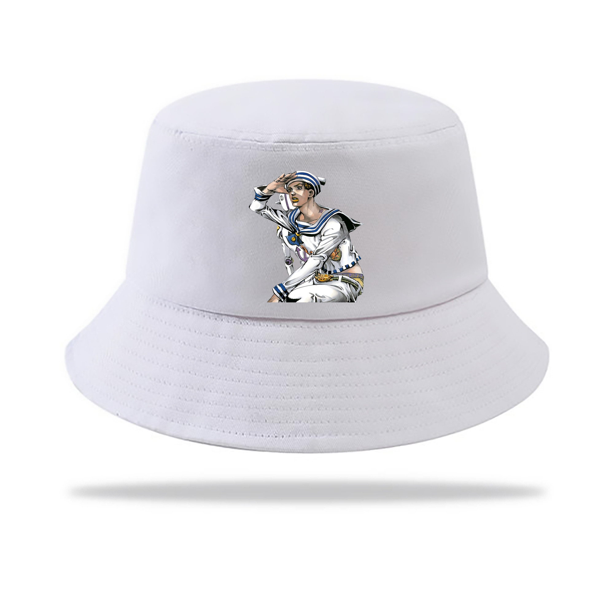 （画像用） ジョジョの奇妙な冒険 東方定助 JoJo's Bizarre Adventure Higashikata Josuke アウトドア日除けバケットハット