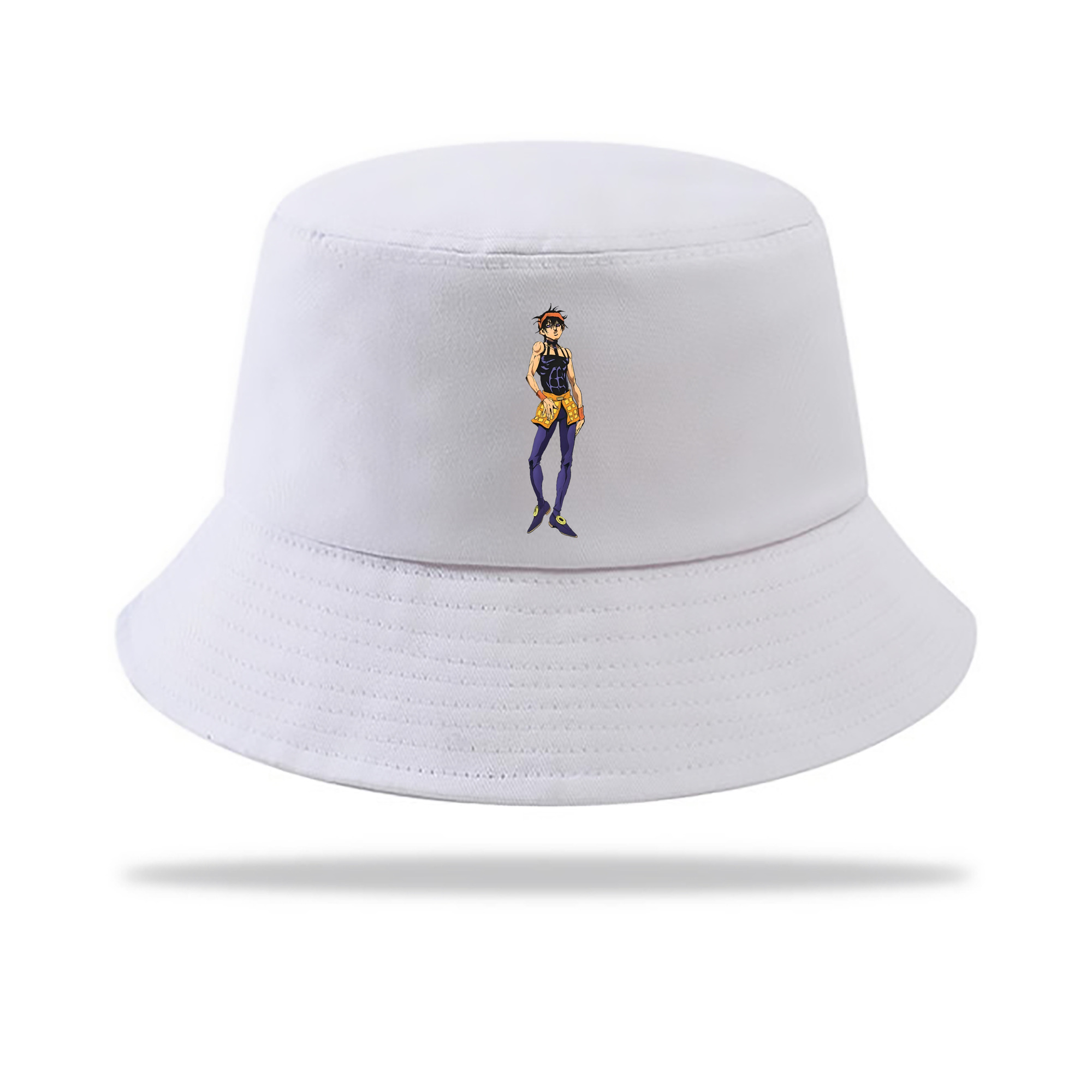 （画像用） ジョジョの奇妙な冒険 ナランチャ?ギルガ JoJo's Bizarre Adventure Narancia Ghirga アウトドア日除けバケットハット