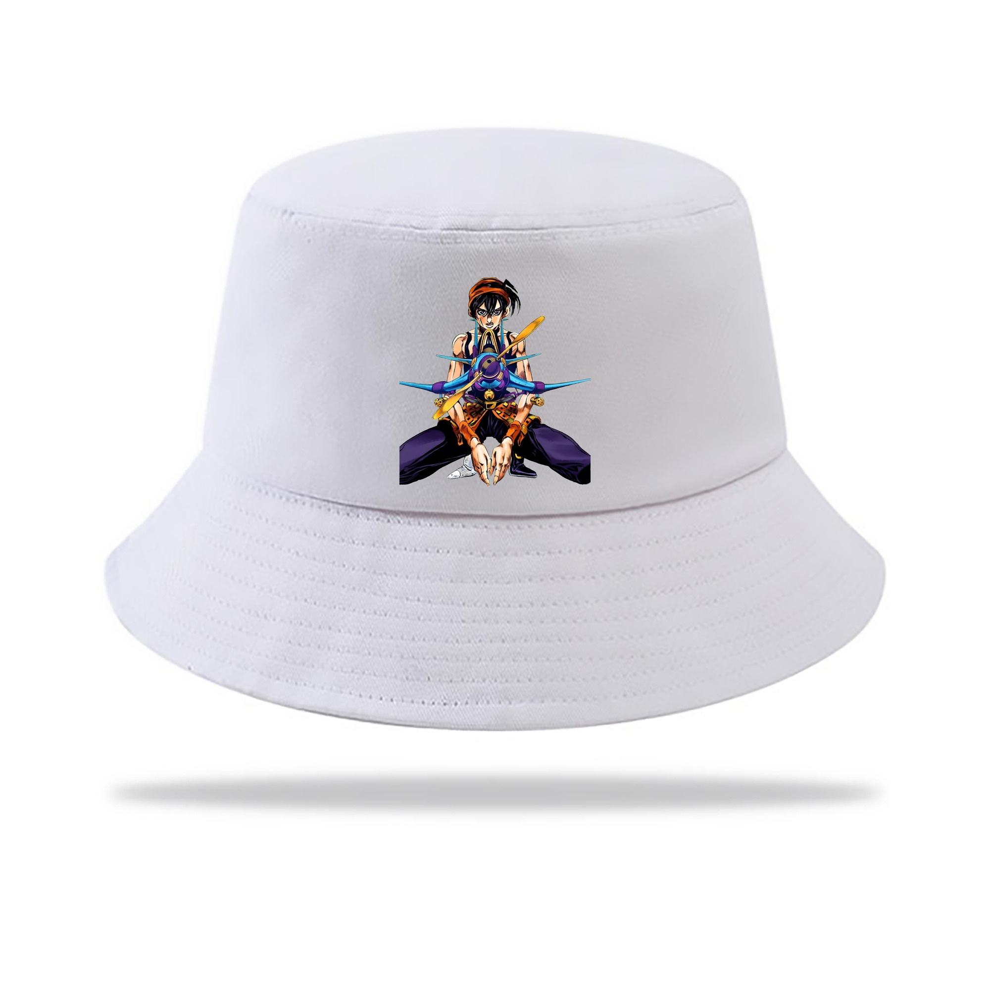 （画像用） ジョジョの奇妙な冒険 ナランチャ?ギルガ JoJo's Bizarre Adventure Narancia Ghirga アウトドア日除けバケットハット