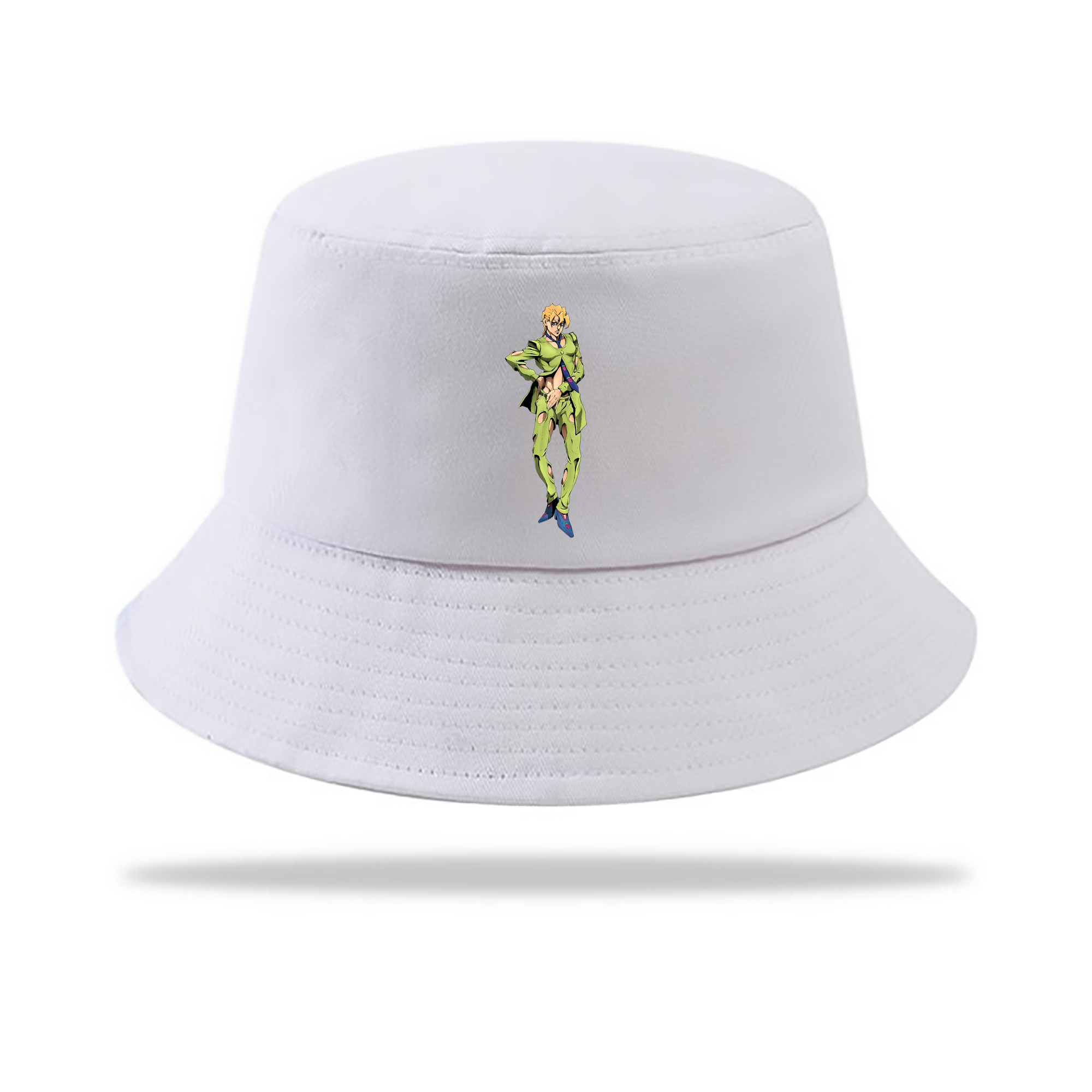 （画像用） ジョジョの奇妙な冒険 パンナコッタ?フー JoJo's Bizarre Adventure Pannacotta Fugo アウトドア日除けバケットハット