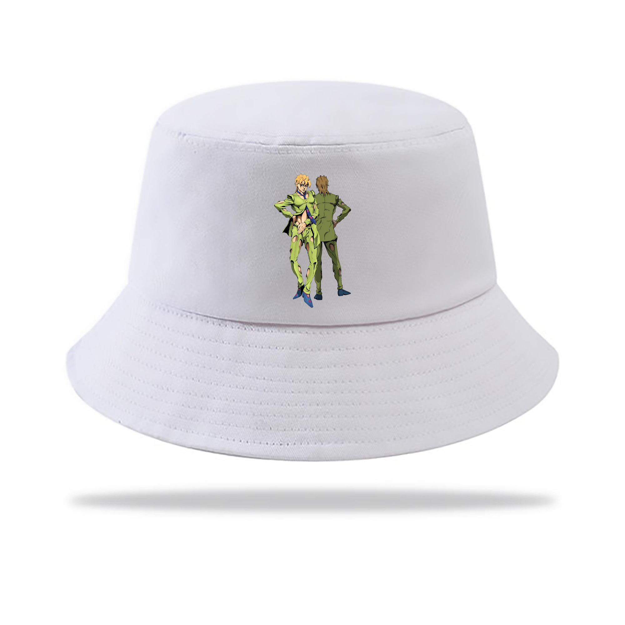（画像用） ジョジョの奇妙な冒険 パンナコッタ?フー JoJo's Bizarre Adventure Pannacotta Fugo アウトドア日除けバケットハット