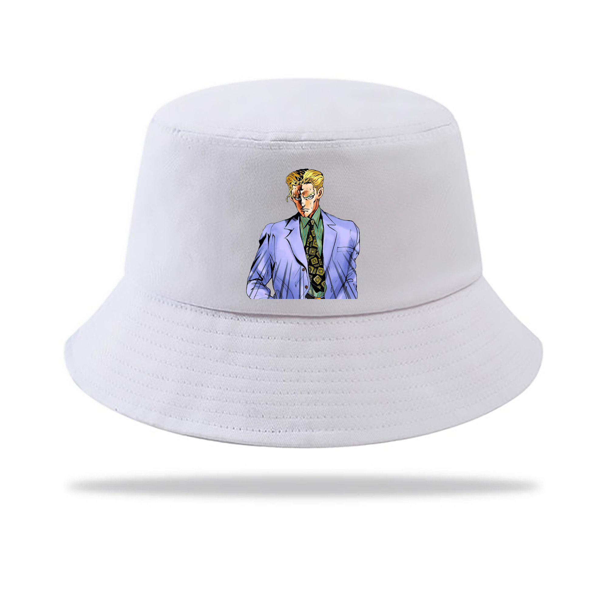 （画像用） ジョジョの奇妙な冒険 きら よしかげ JoJo's Bizarre Adventure Kira Yoshikage アウトドア日除けバケットハット
