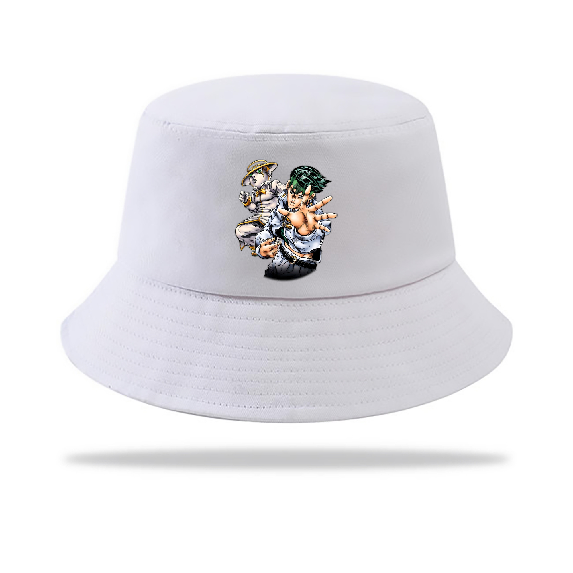 （画像用） ジョジョの奇妙な冒険 岸辺 露伴（きしべ ろはん） JoJo's Bizarre Adventure Rohan Kishibe アウトドア日除けバケットハット