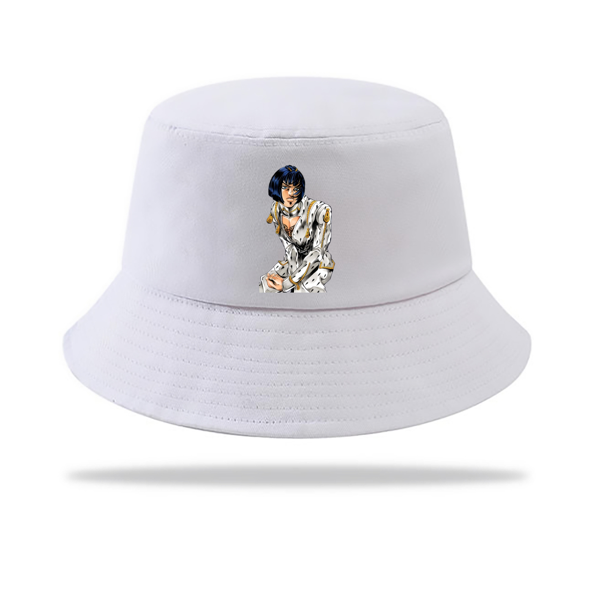 （画像用） ジョジョの奇妙な冒険 ブローノ?ブチャラティ JoJo's Bizarre Adventure Bruno Bucciarati アウトドア日除けバケットハット