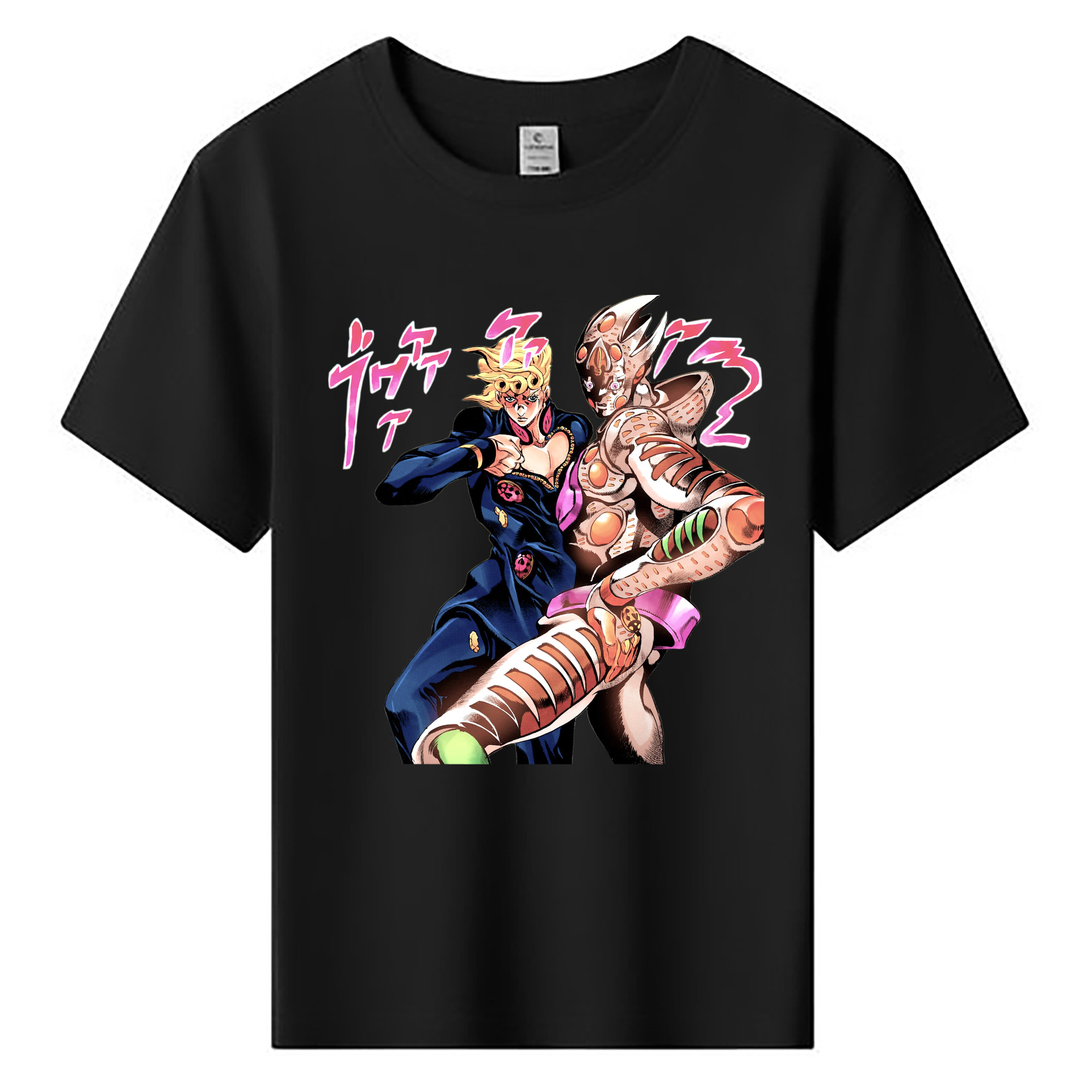（画像用） ジョジョの奇妙な冒険 ジョルノ?ジョバァーナ JoJo's Bizarre Adventure Giorno Giovanna 綿100％キッズTシャツ（フロントプリント）