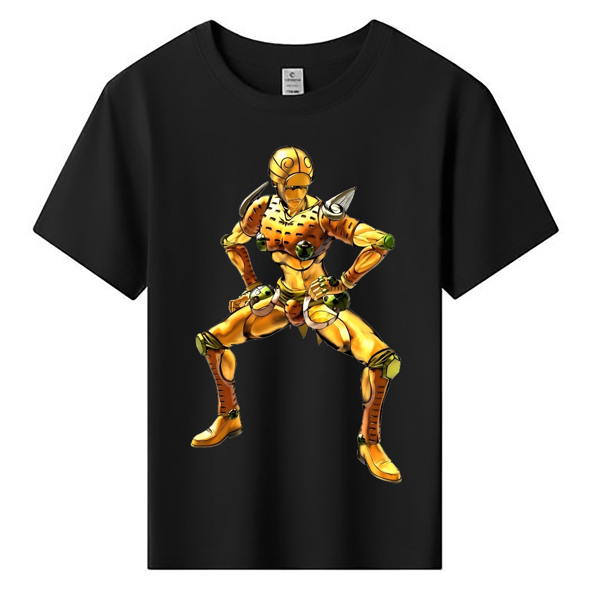 （画像用） ジョジョの奇妙な冒険 ジョルノ?ジョバァーナ JoJo's Bizarre Adventure Giorno Giovanna 綿100％キッズTシャツ（フロントプリント）
