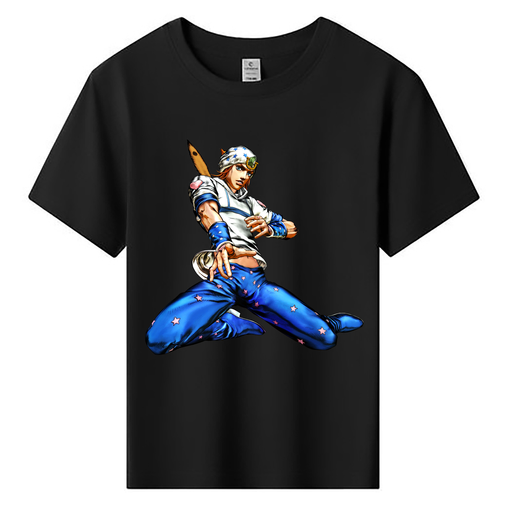 （画像用） ジョジョの奇妙な冒険 ジョナサン?ジョースター JoJo's Bizarre Adventure Jonathan Joestar 綿100％キッズTシャツ（フロントプリント）