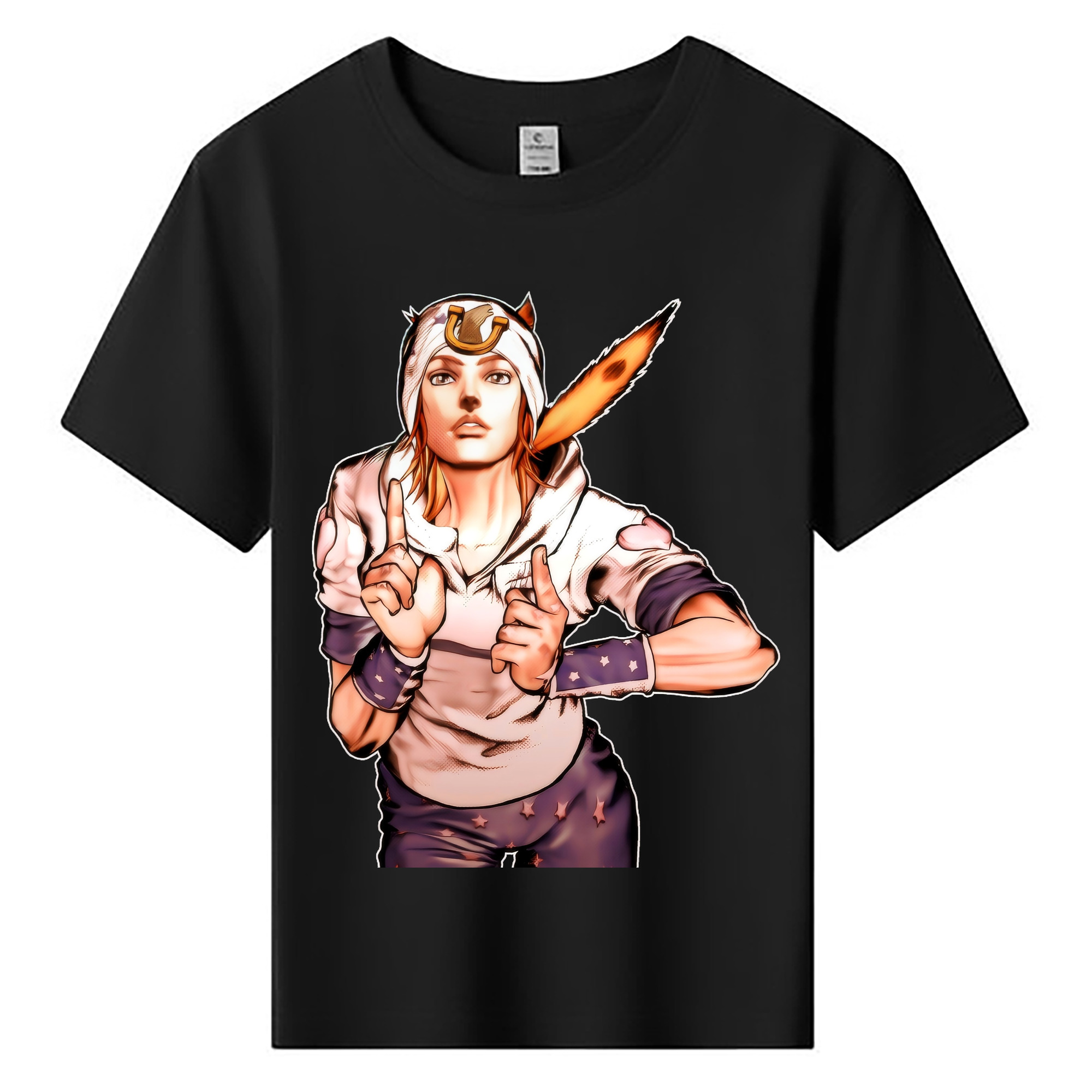 （画像用） ジョジョの奇妙な冒険 ジョナサン?ジョースター JoJo's Bizarre Adventure Jonathan Joestar 綿100％キッズTシャツ（フロントプリント）