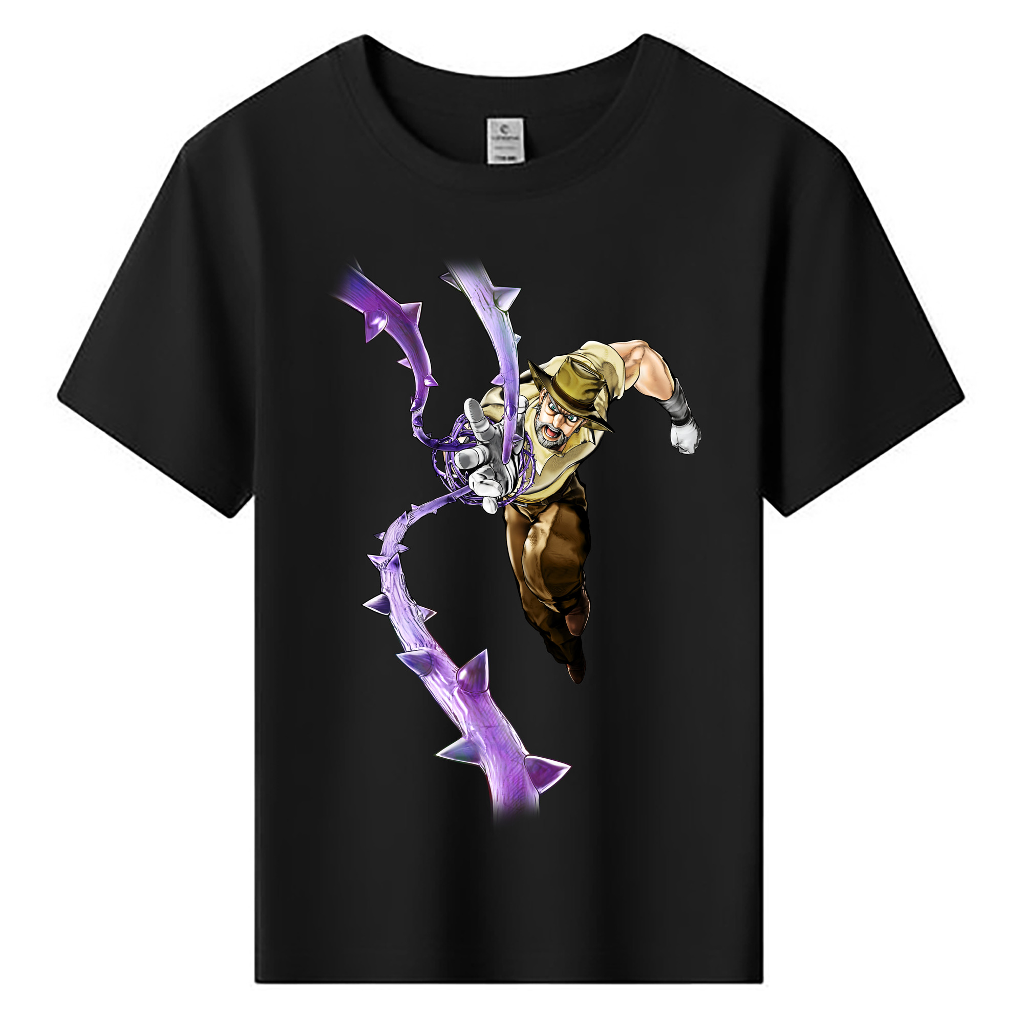 （画像用） ジョジョの奇妙な冒険 ジョセフ?ジョースター JoJo's Bizarre Adventure Joseph Joestar 綿100％キッズTシャツ（フロントプリント）