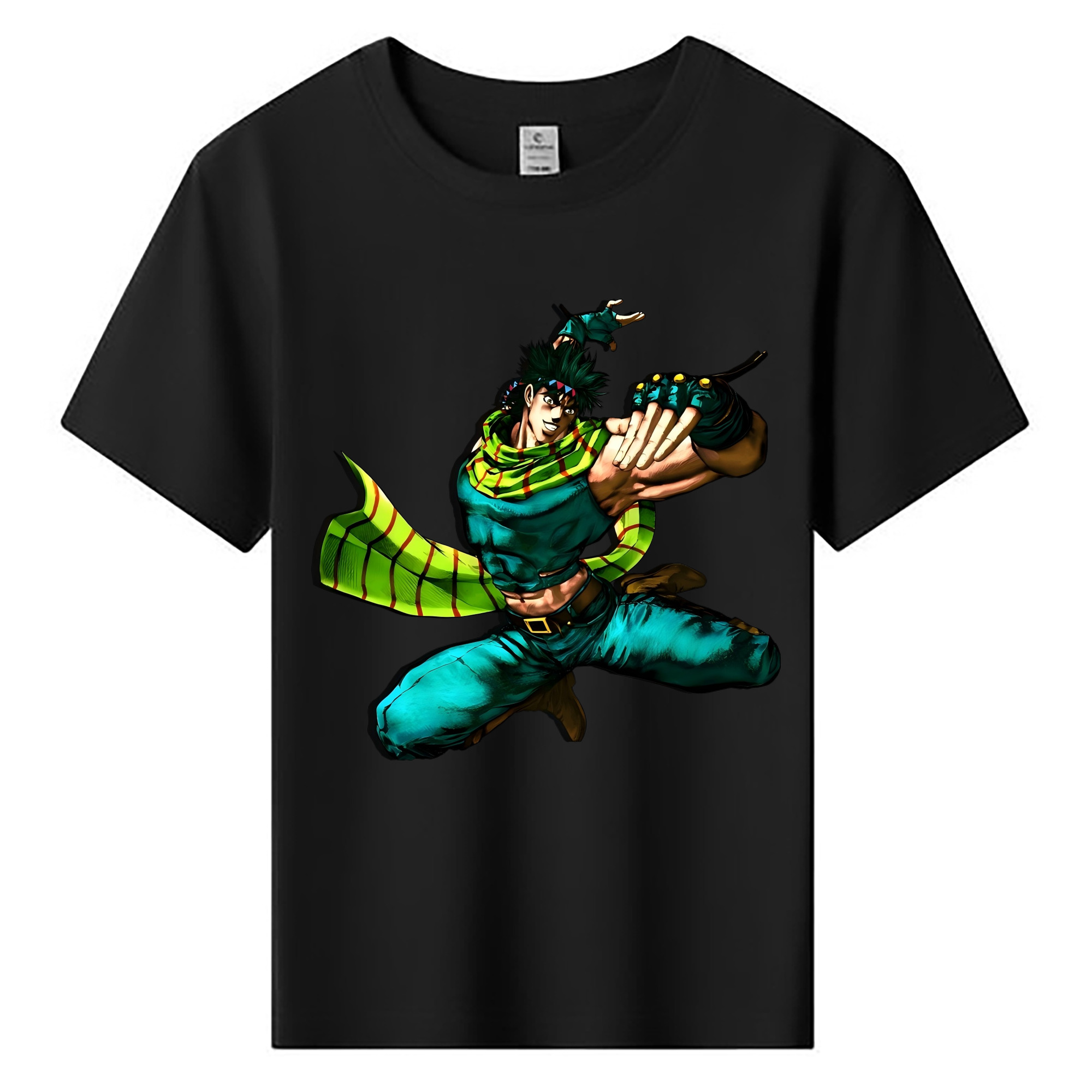（画像用） ジョジョの奇妙な冒険 ジョセフ?ジョースター JoJo's Bizarre Adventure Joseph Joestar 綿100％キッズTシャツ（フロントプリント）