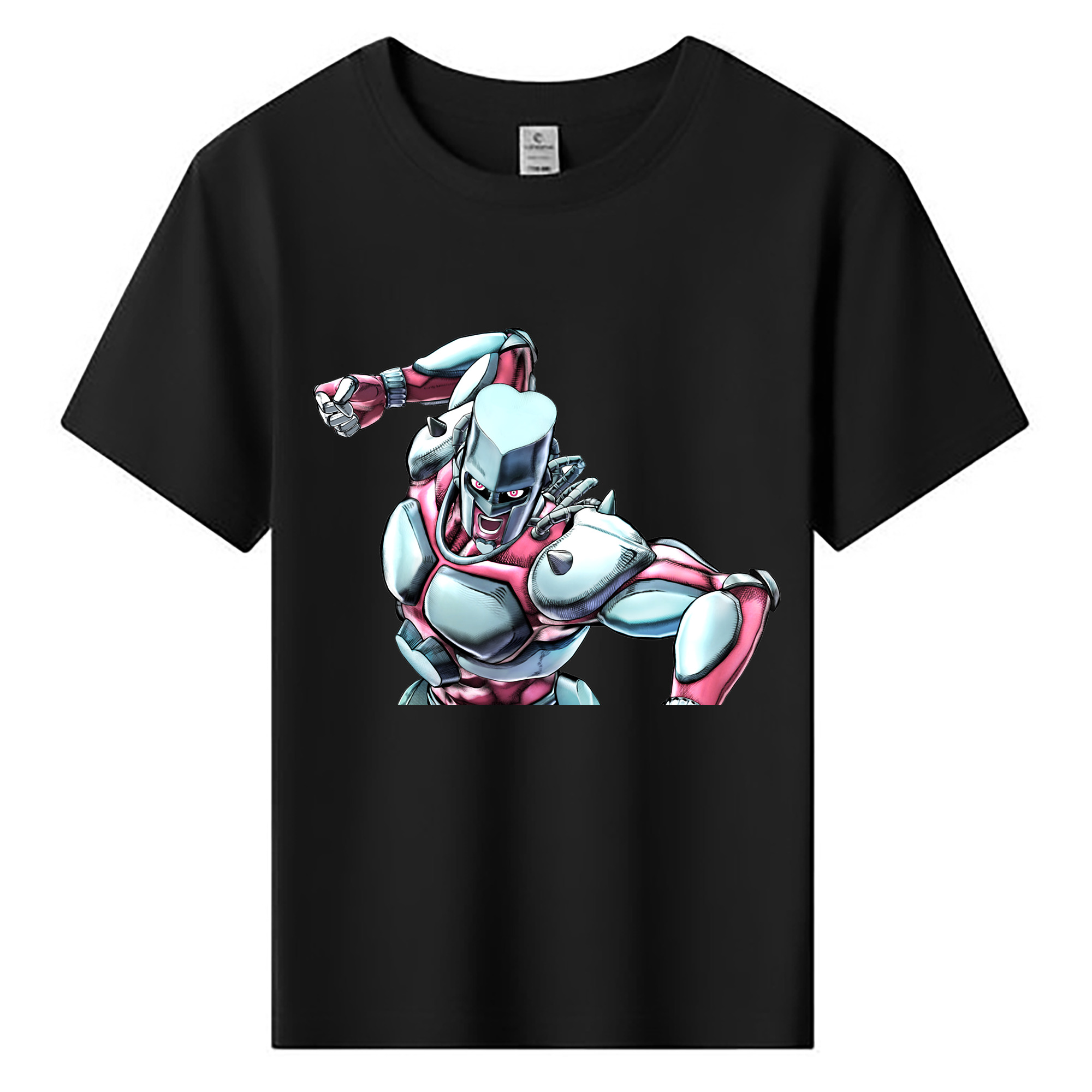 （画像用） ジョジョの奇妙な冒険 ひがしかた じょうすけ JoJo's Bizarre Adventure Higashikata Josuke 綿100％キッズTシャツ（フロントプリント）