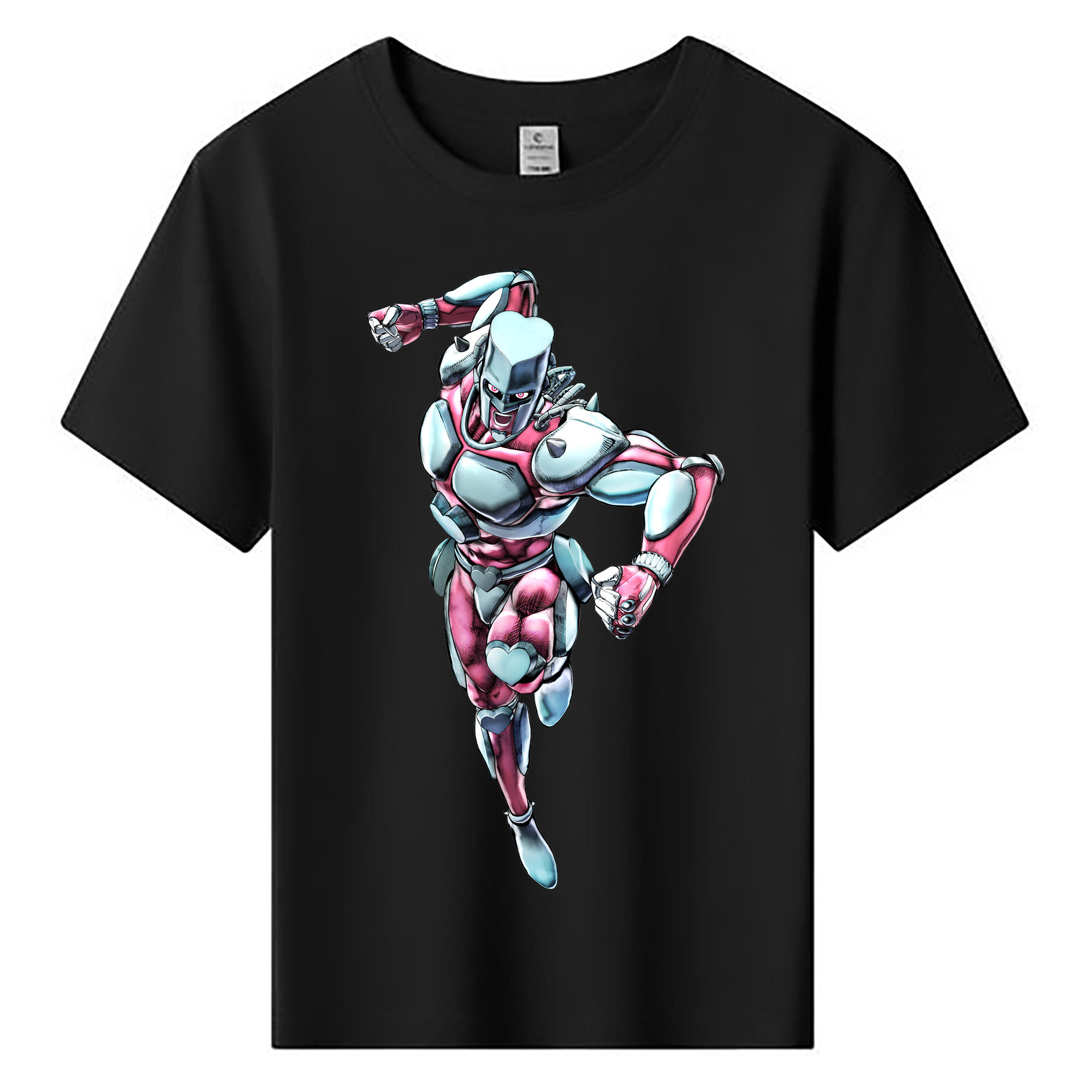 （画像用） ジョジョの奇妙な冒険 ひがしかた じょうすけ JoJo's Bizarre Adventure Higashikata Josuke 綿100％キッズTシャツ（フロントプリント）