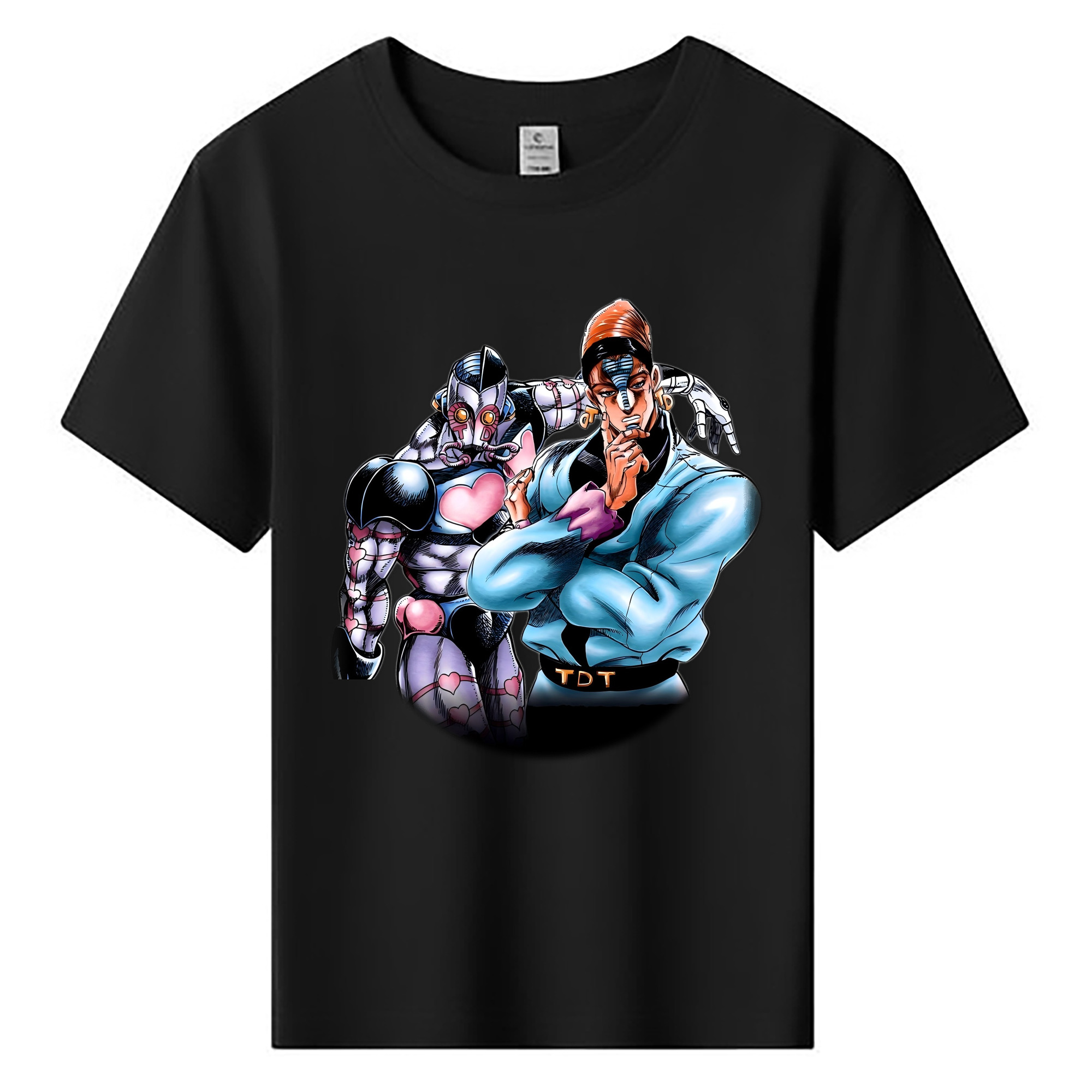 （画像用） ジョジョの奇妙な冒険 ひがしかた じょうすけ JoJo's Bizarre Adventure Higashikata Josuke 綿100％キッズTシャツ（フロントプリント）