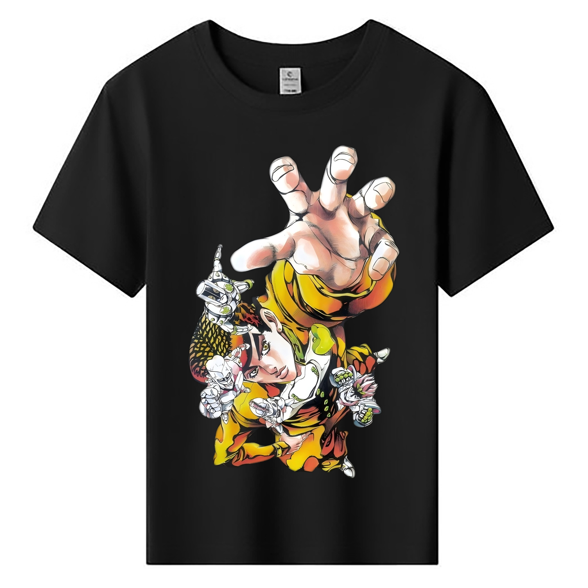 （画像用） ジョジョの奇妙な冒険 ひがしかた じょうすけ JoJo's Bizarre Adventure Higashikata Josuke 綿100％キッズTシャツ（フロントプリント）
