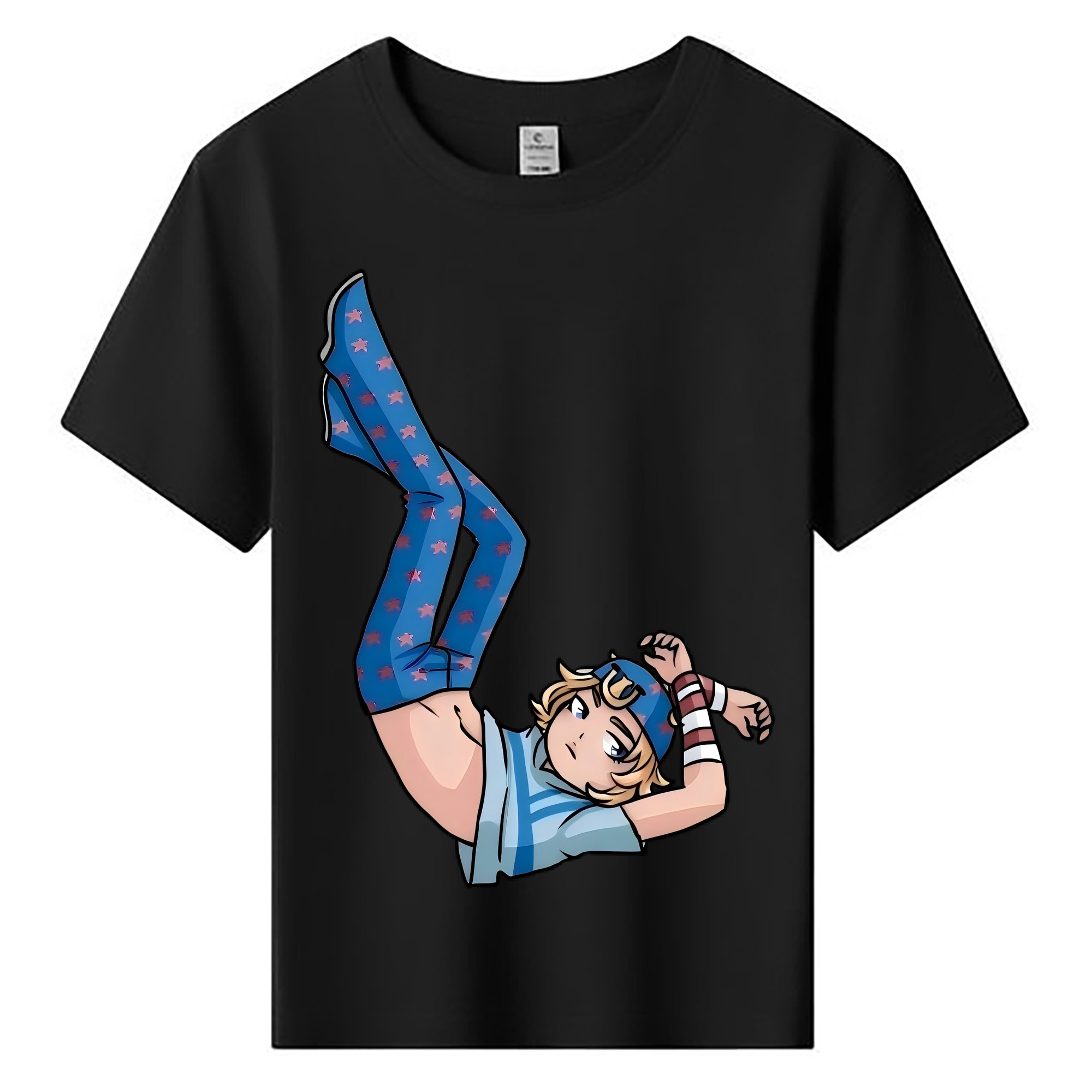 （画像用） ジョジョの奇妙な冒険 グイード?ミスタ JoJo's Bizarre Adventure Guido Mista 綿100％キッズTシャツ（フロントプリント）