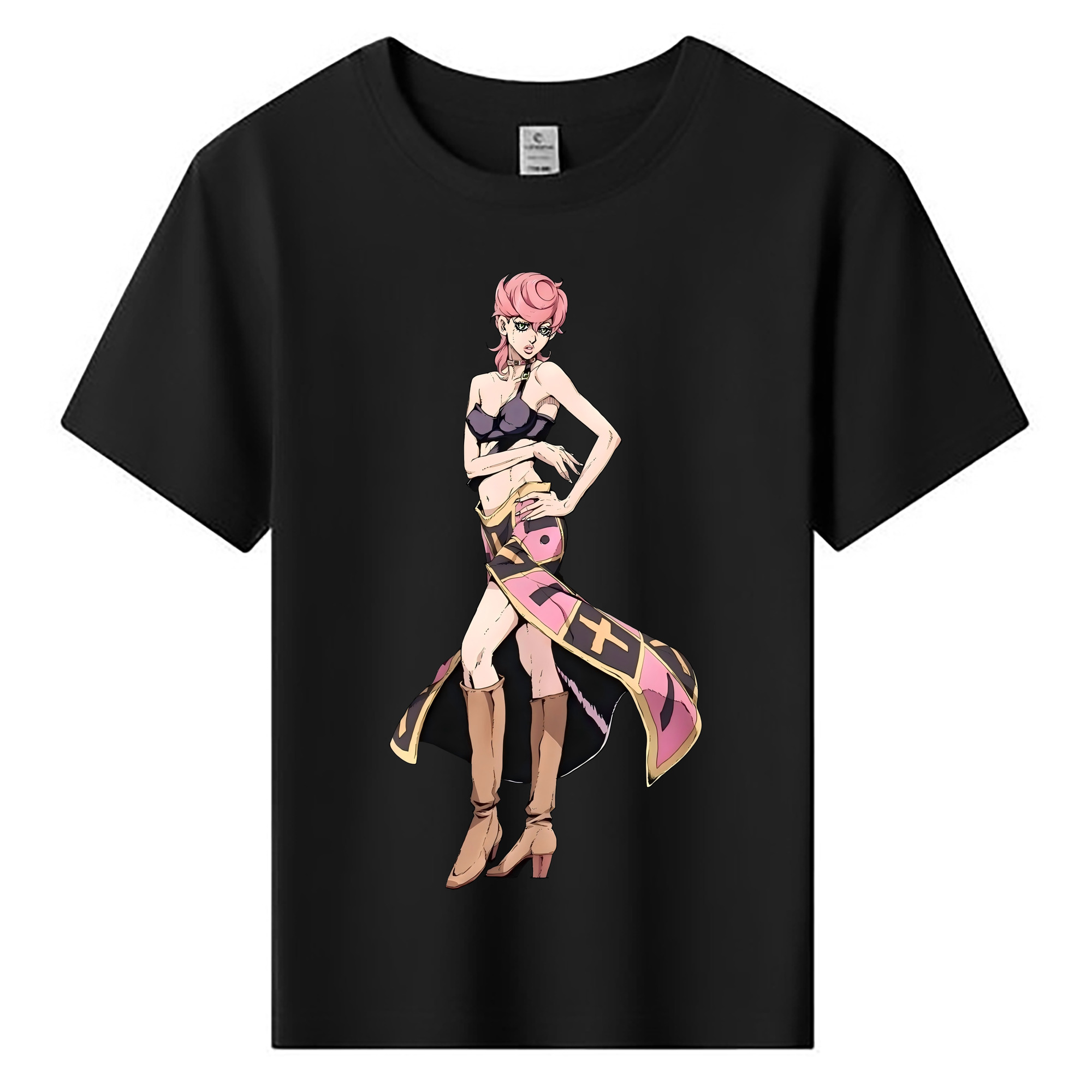 （画像用） ジョジョの奇妙な冒険 トリッシュ?ウナ JoJo's Bizarre Adventure Trish Una 綿100％キッズTシャツ（フロントプリント）