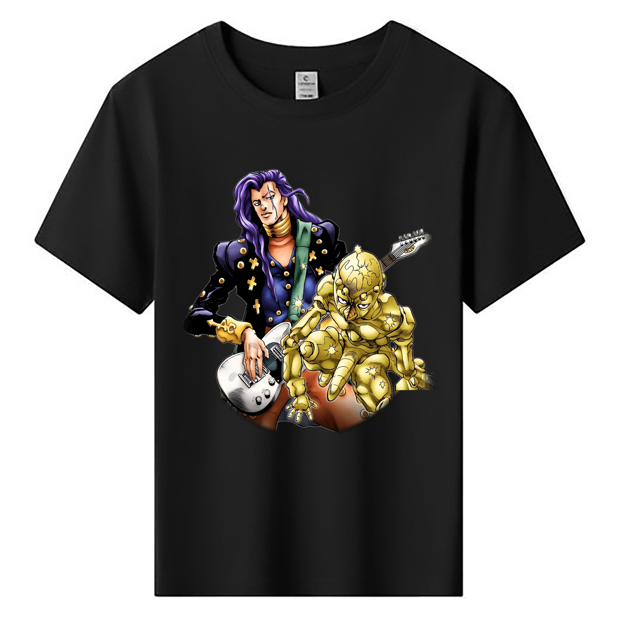 （画像用） ジョジョの奇妙な冒険 おといし あきら JoJo's Bizarre Adventure Akira Otoishi 綿100％キッズTシャツ（フロントプリント）