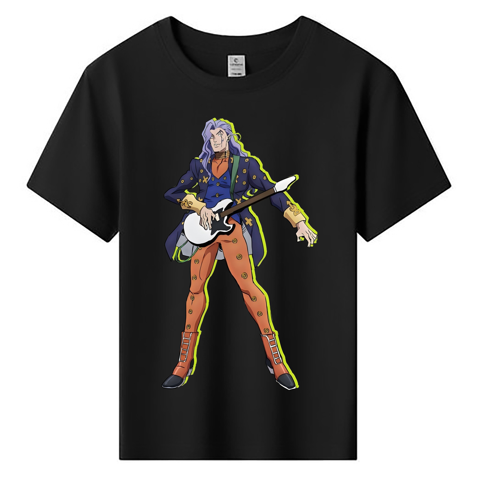 （画像用） ジョジョの奇妙な冒険 おといし あきら JoJo's Bizarre Adventure Akira Otoishi 綿100％キッズTシャツ（フロントプリント）