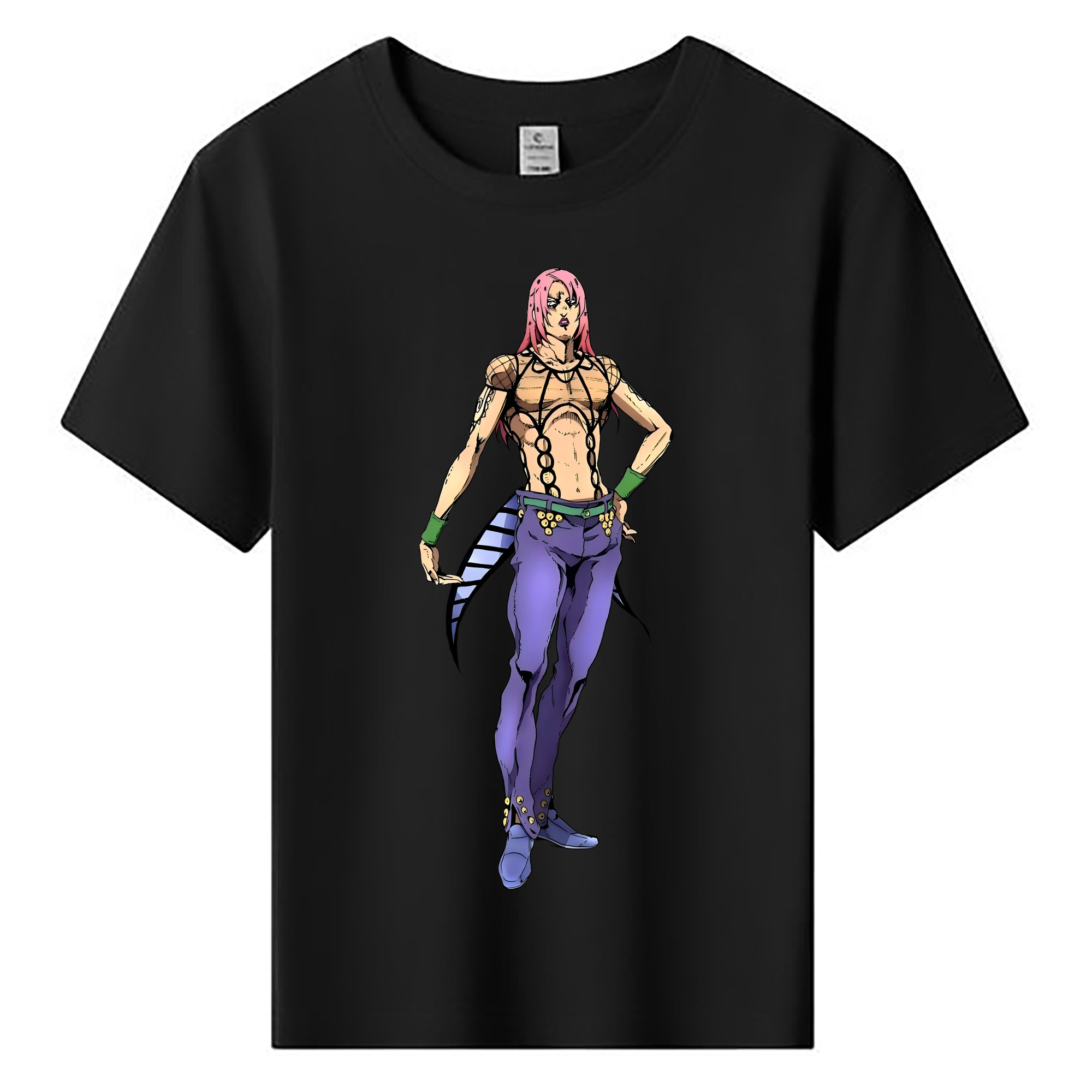 （画像用） ジョジョの奇妙な冒険 ビネガー?ドッピオ JoJo's Bizarre Adventure Vinegar Doppio 綿100％キッズTシャツ（フロントプリント）