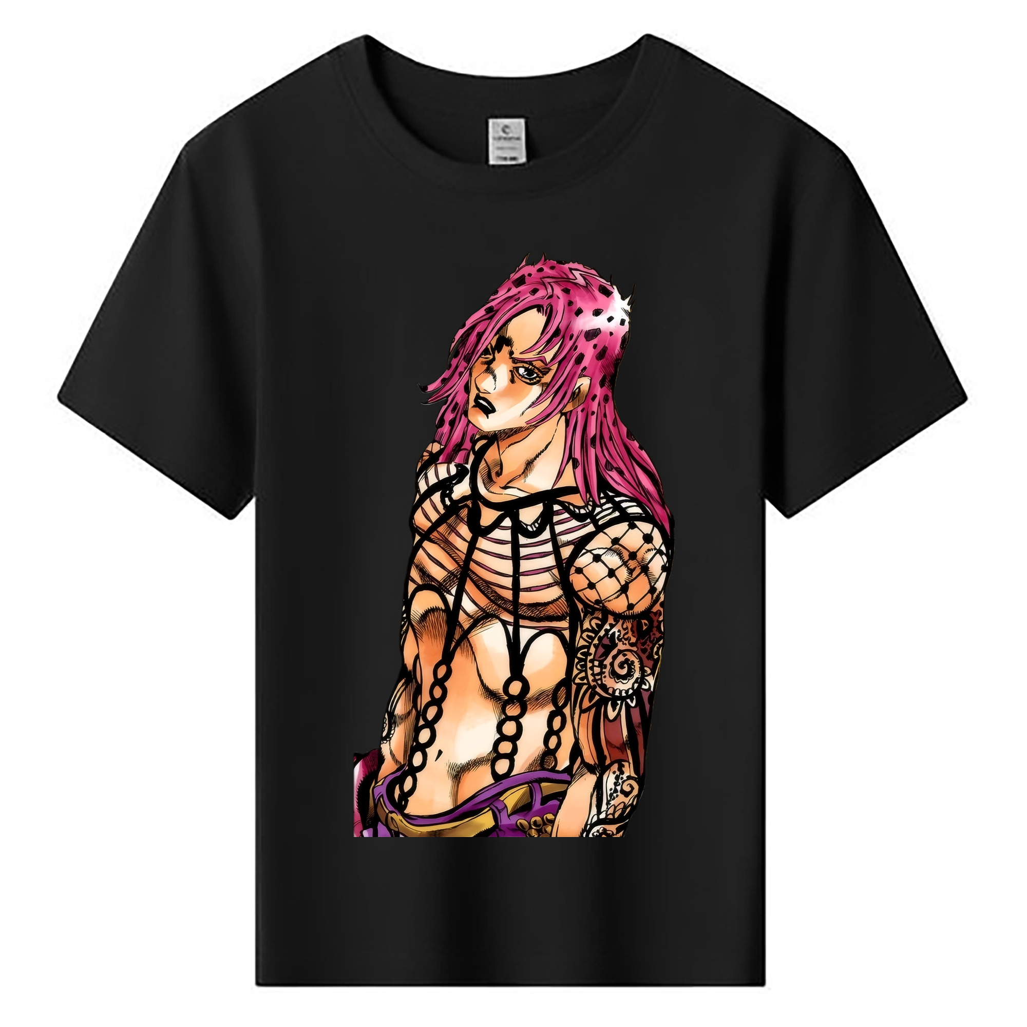 （画像用） ジョジョの奇妙な冒険 ビネガー?ドッピオ JoJo's Bizarre Adventure Vinegar Doppio 綿100％キッズTシャツ（フロントプリント）