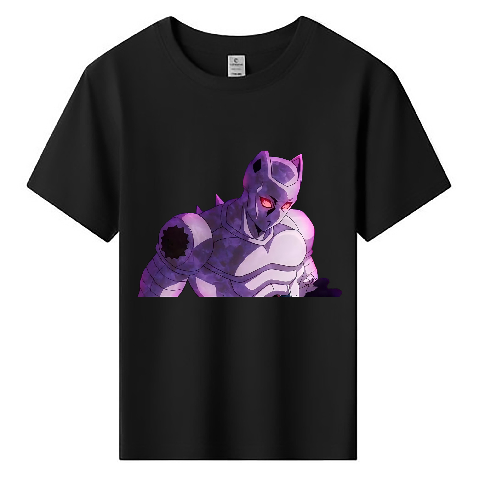 （画像用） ジョジョの奇妙な冒険 きら よしかげ JoJo's Bizarre Adventure Kira Yoshikage 綿100％キッズTシャツ（フロントプリント）