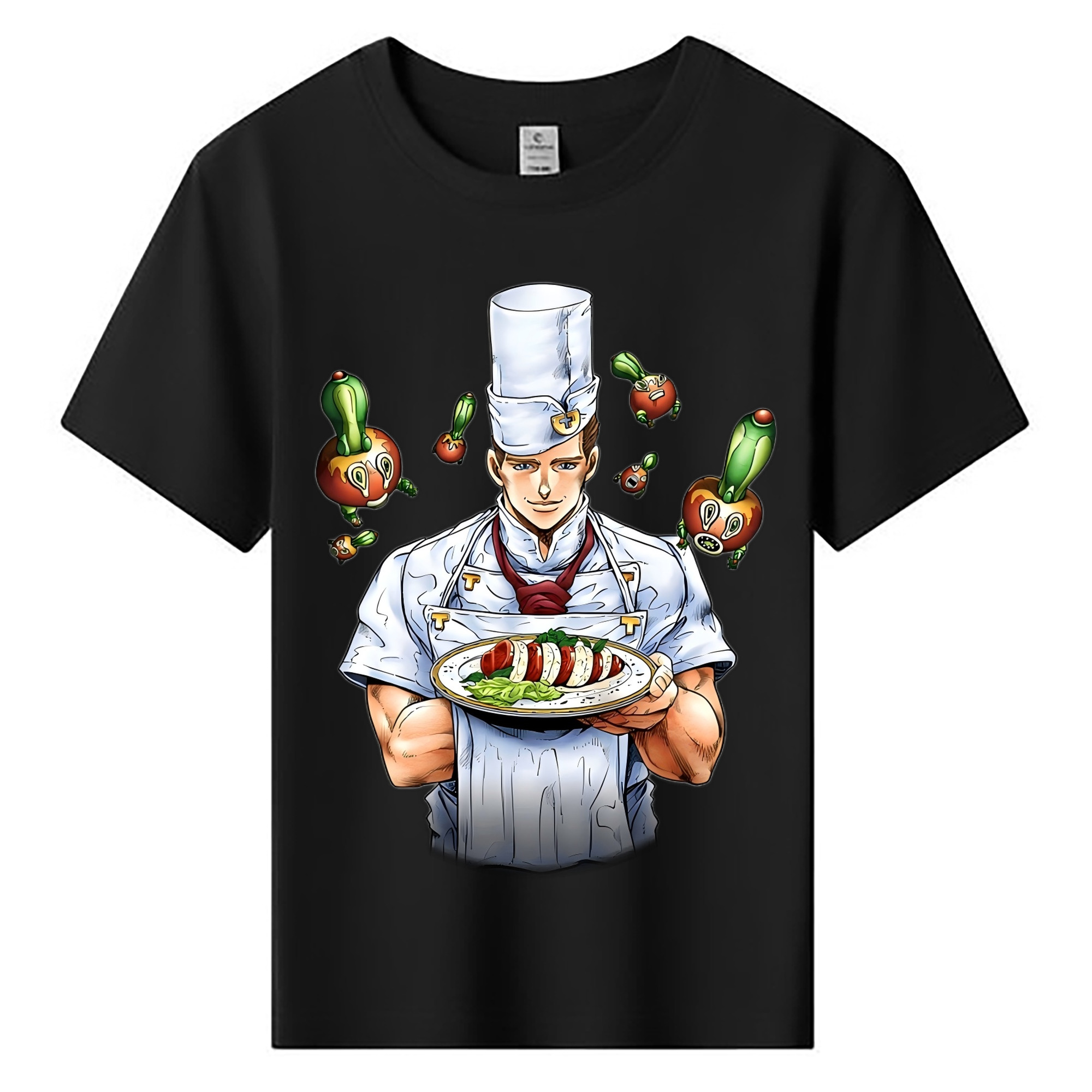 （画像用） ジョジョの奇妙な冒険 Tonio Trussardi JoJo's Bizarre Adventure トニオ?トラッサルディ 綿100％キッズTシャツ（フロントプリント）