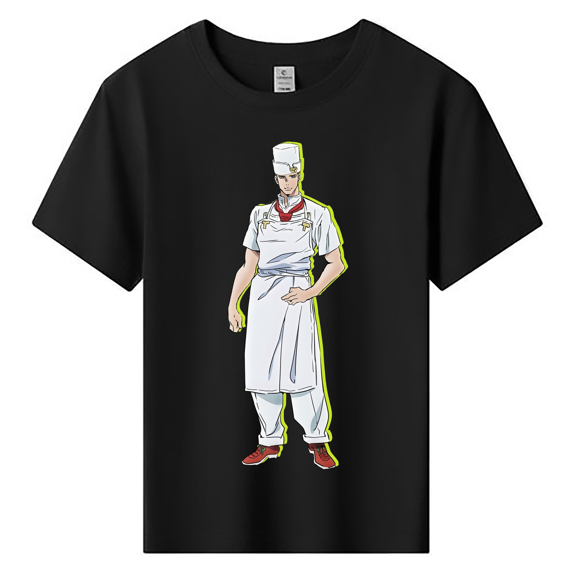 （画像用） ジョジョの奇妙な冒険 Tonio Trussardi JoJo's Bizarre Adventure トニオ?トラッサルディ 綿100％キッズTシャツ（フロントプリント）